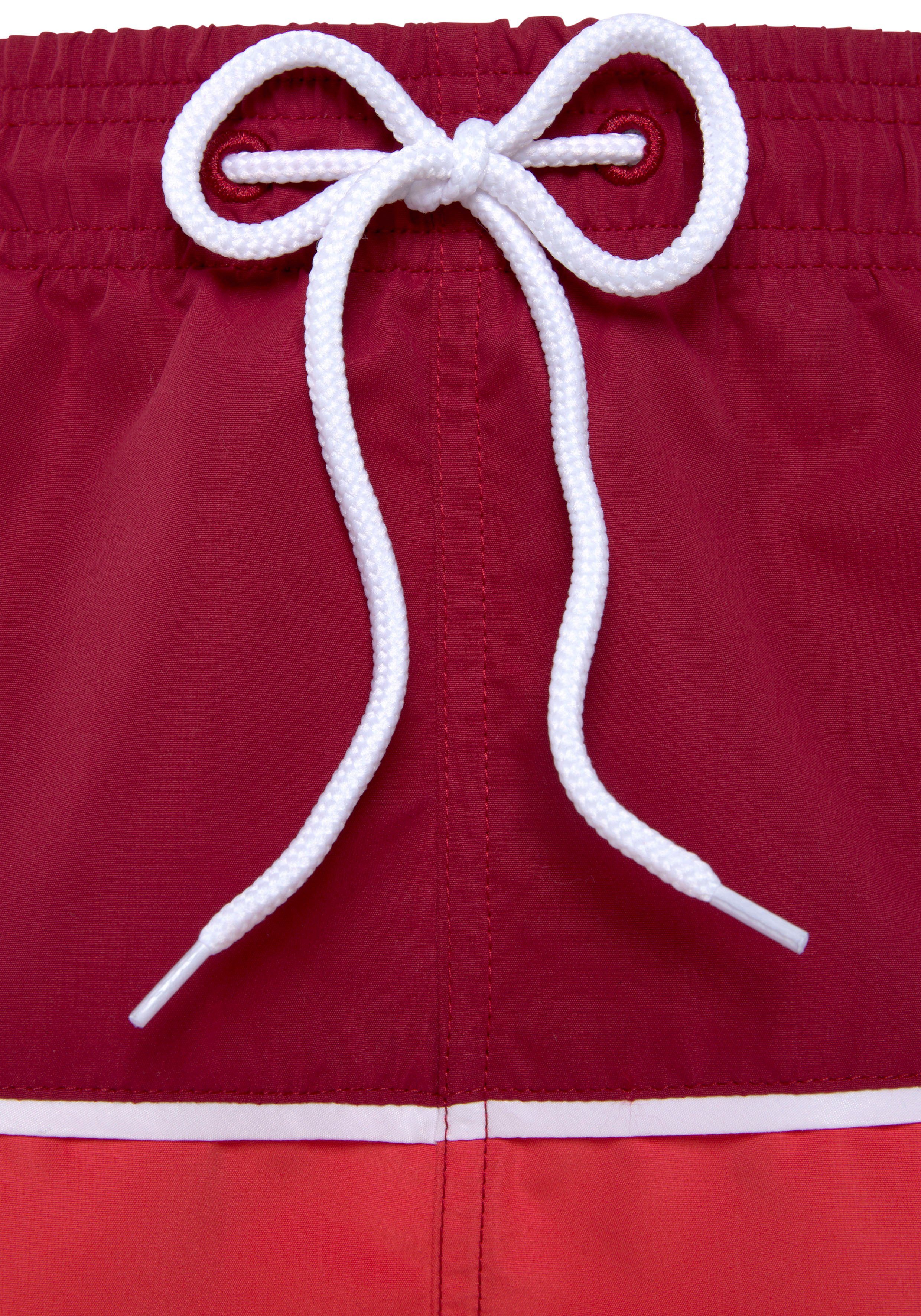 s.Oliver RED LABEL Beachwear Zwemshort met contrastkleurige details