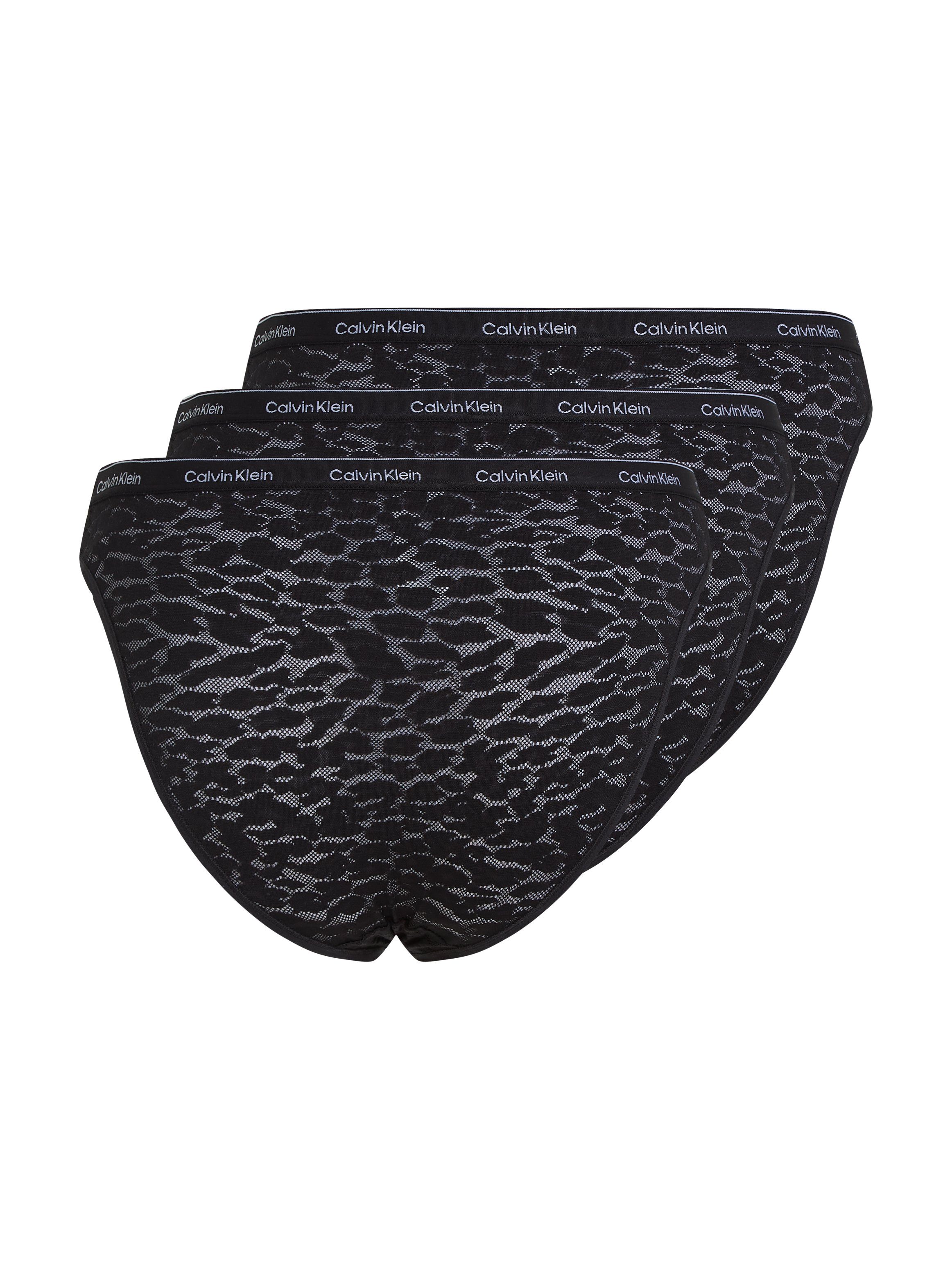 Calvin Klein Bikinibroekje 3 PACK BIKINI (LOW-RISE) met ck-logo op de tailleband (3 stuks)