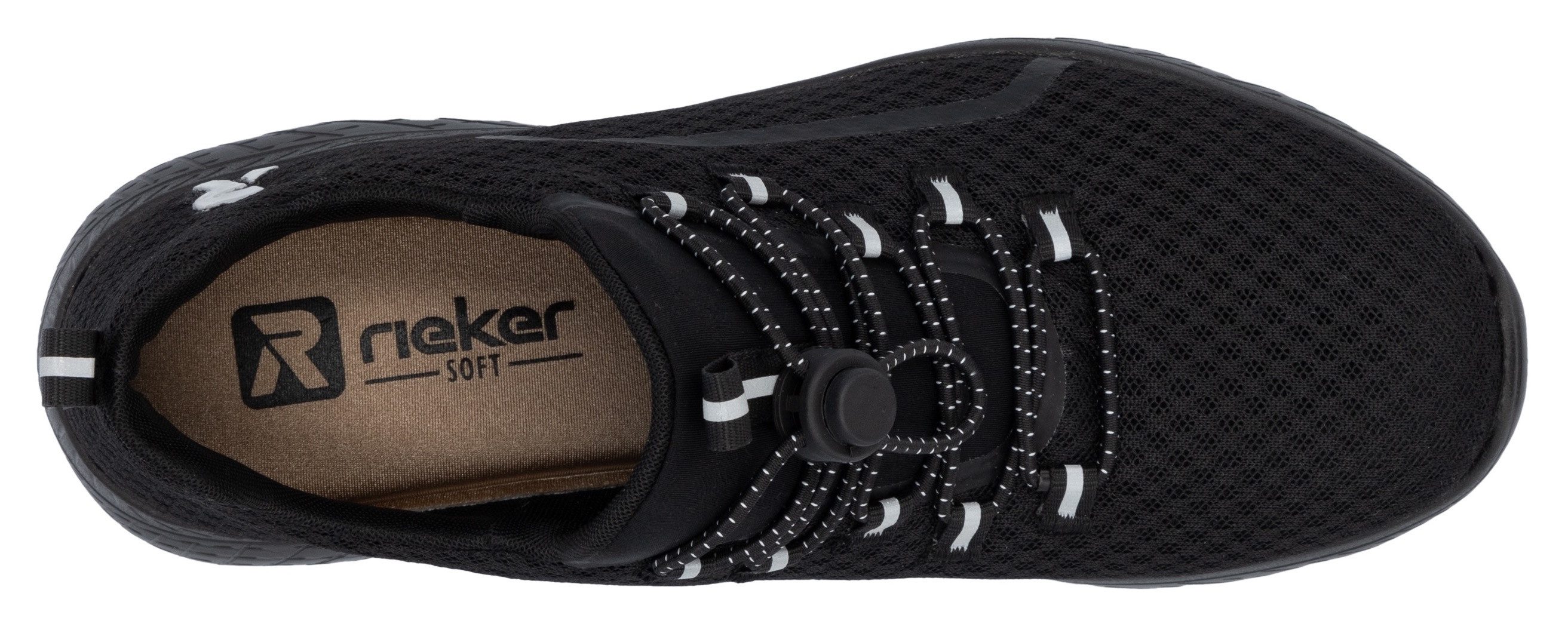 RIEKER Sport Slip-on sneakers Trekking schoen, vrijetijdsschoen, instapper met eenvoudige snelsluiting