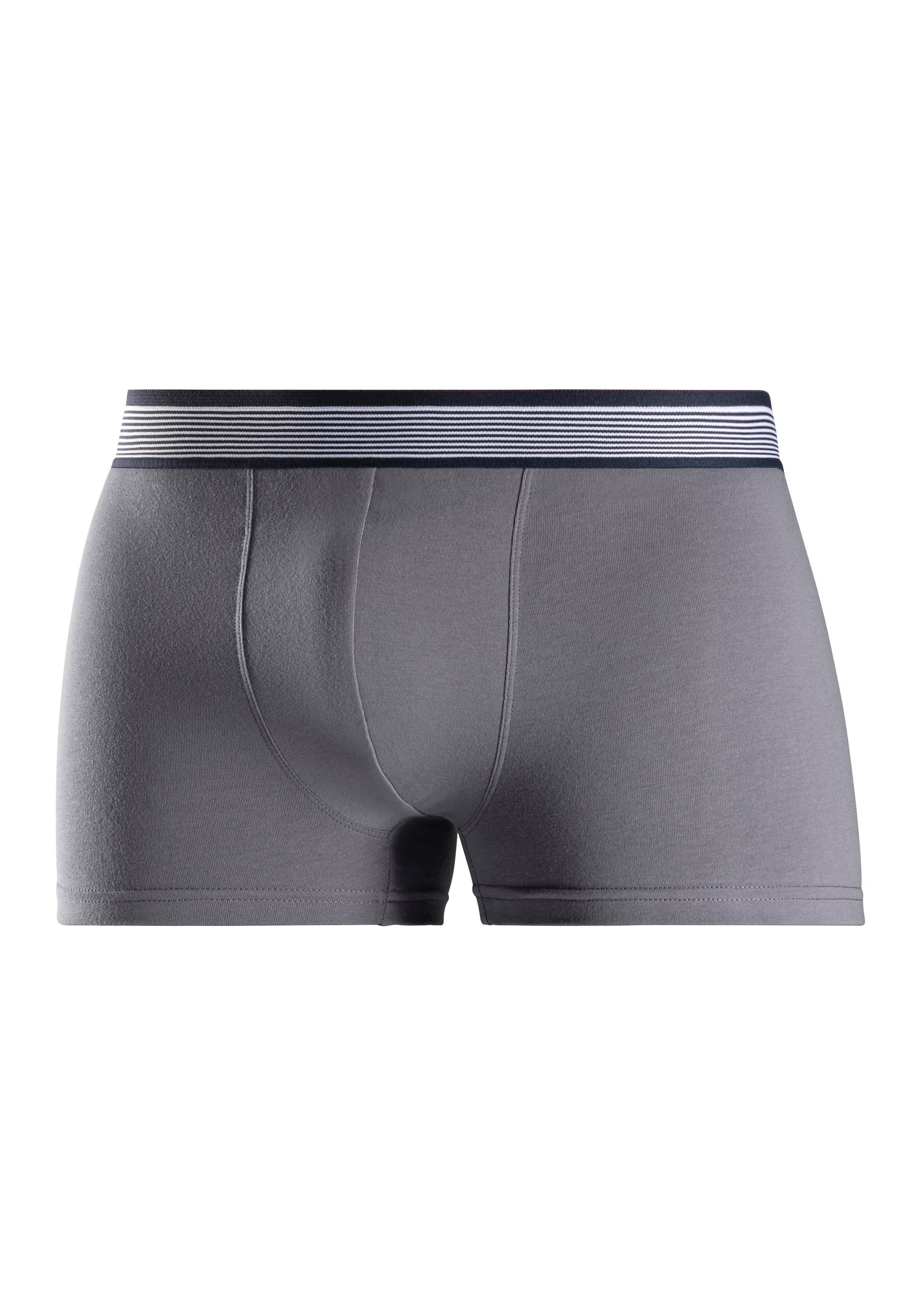H.I.S Boxershort voor heren met gestreepte weefband (set, 4 stuks)