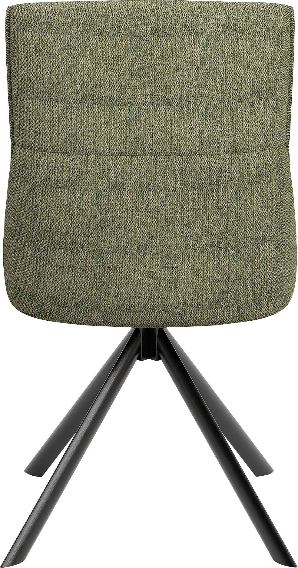 byLIVING Eetkamerstoel California set van 2, met pocketveringskern, 180° draaibaar met return-functie (set, 2 stuks)