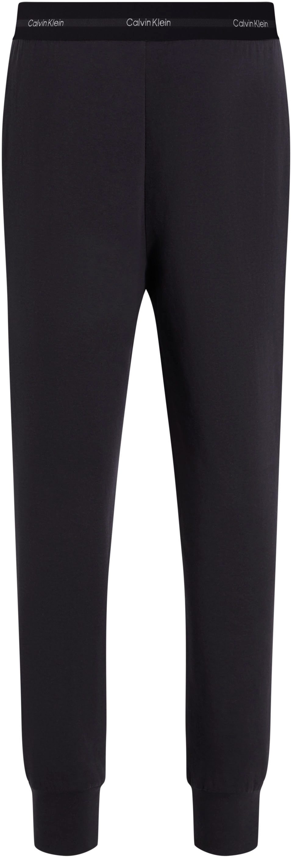 Calvin Klein Sweatbroek JOGGER met elastische logo-band heren joggingbroeken maat M (50) zwart