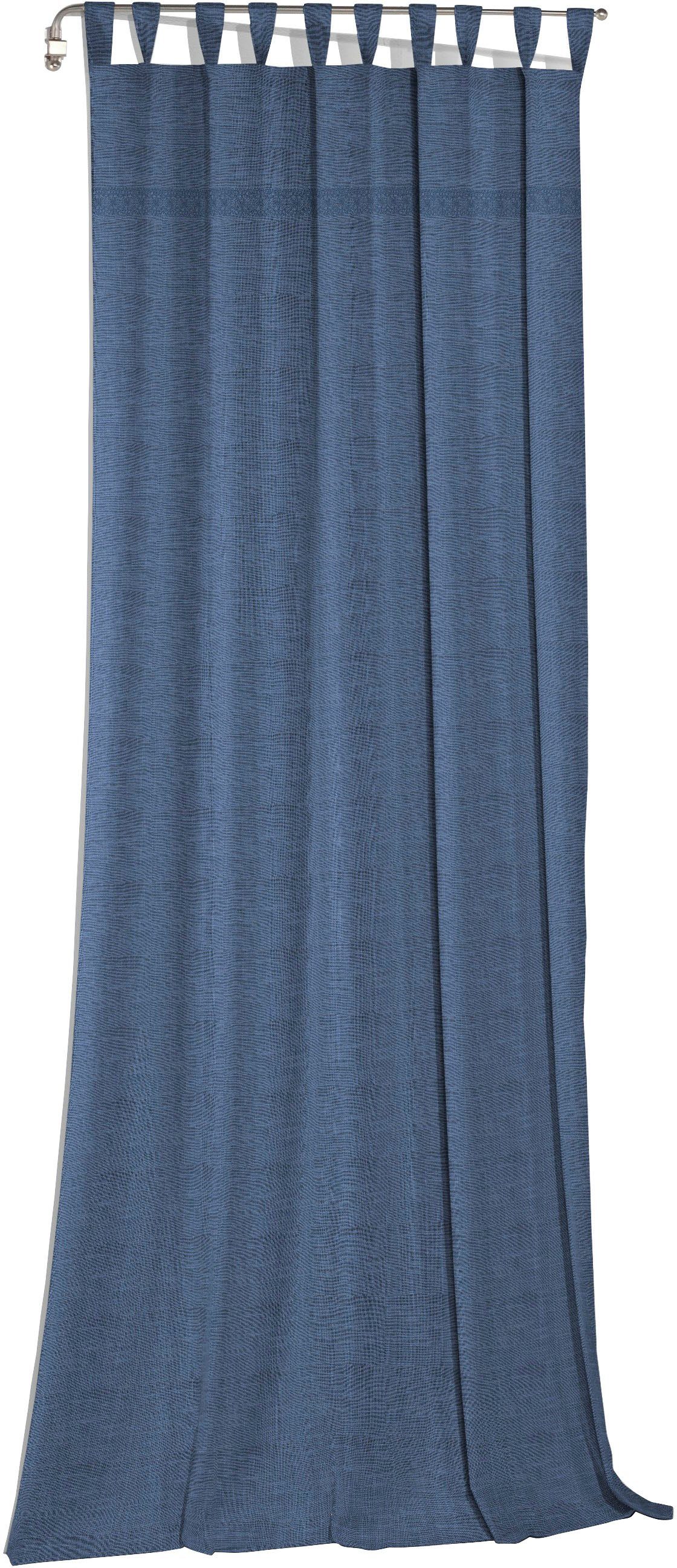 Wirth Gordijn WIESSEE (1 stuk) kant & klaar gordijnen maat 150 cm x 375 cm blauw