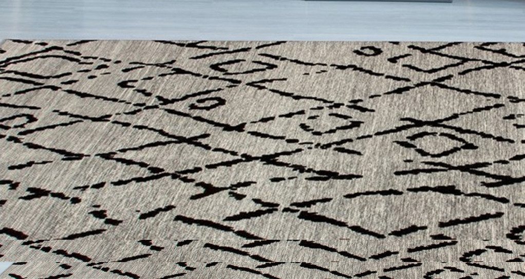 Kayoom Vloerkleed River 110 Jacquard, retro- en vintage-ontwerp, katoen achterkant