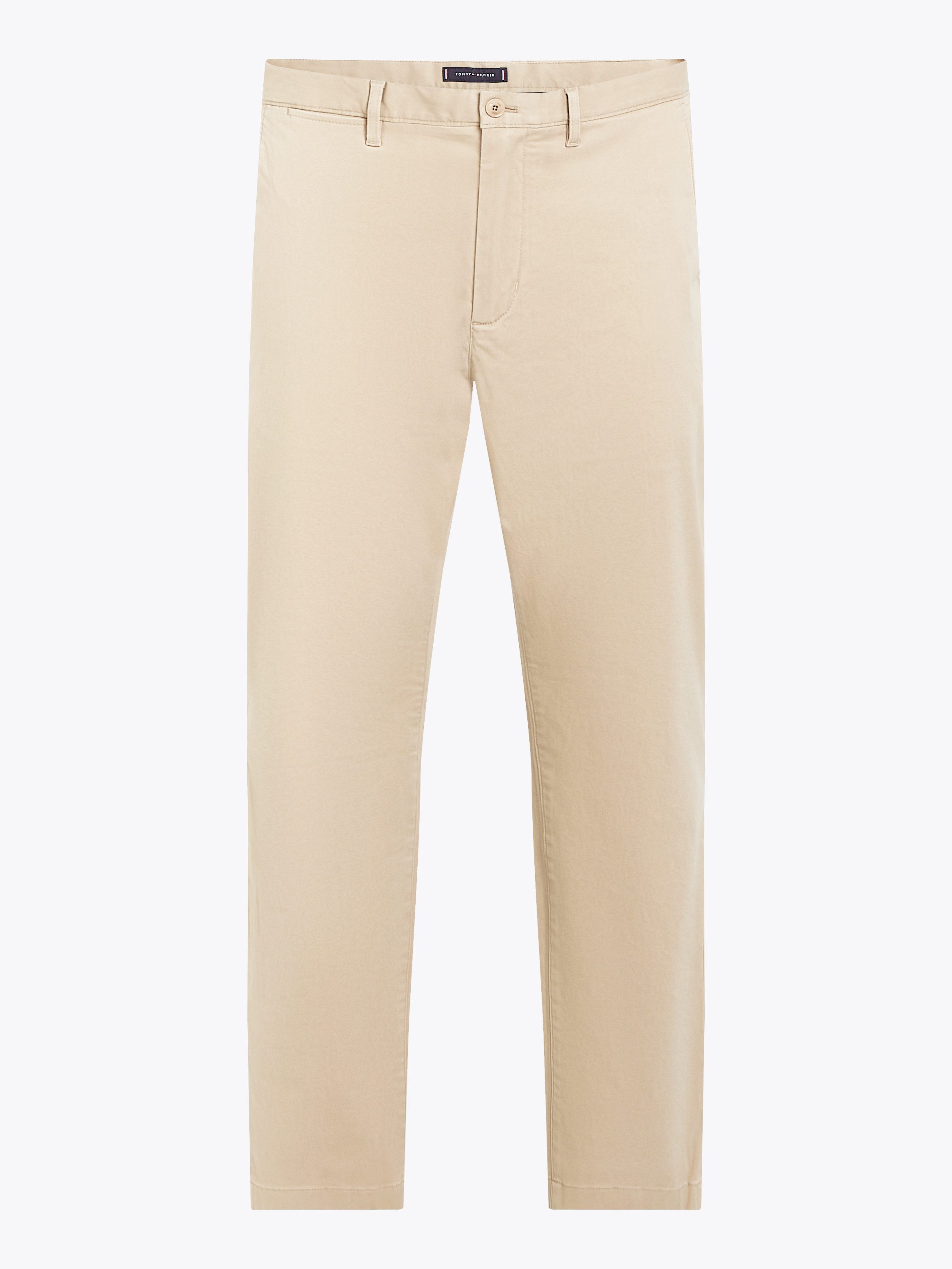 Tommy Hilfiger Chino DENTON CHINO SATIN met achterzakken met knoop logo-borduursel
