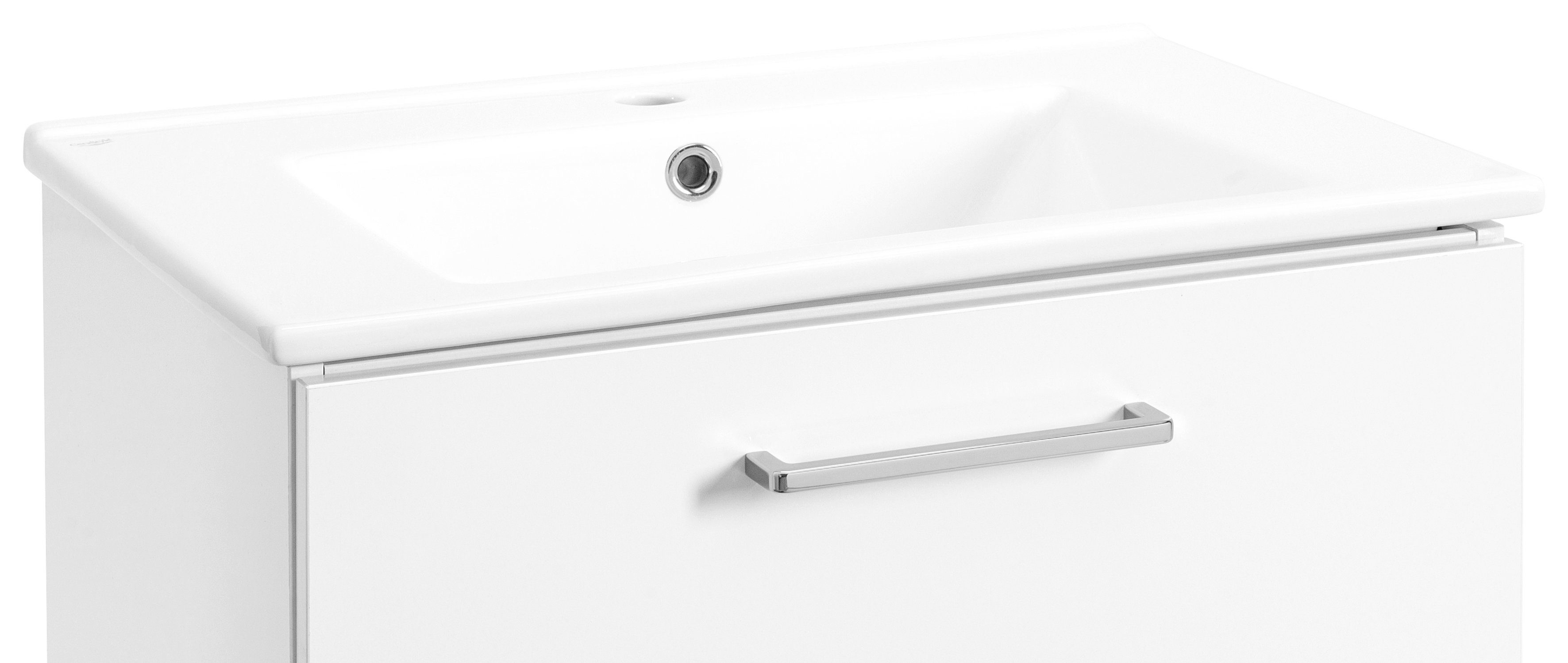 OPTIFIT Wastafelonderkast Napoli met soft-closefunctie en wieltjes, breedte 65 cm