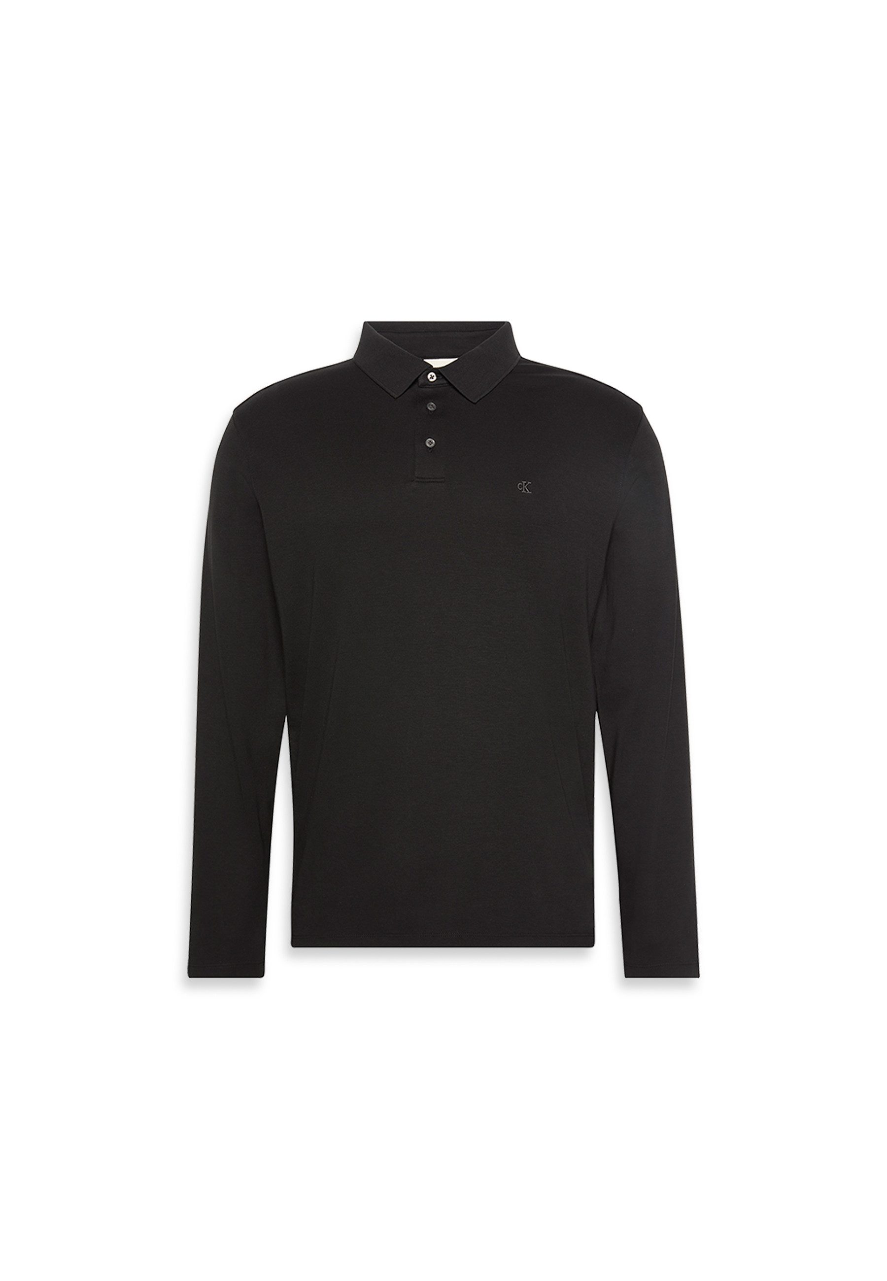 Calvin Klein Poloshirt met lange mouwen LS SUPIMA COTTON SOLID POLO
