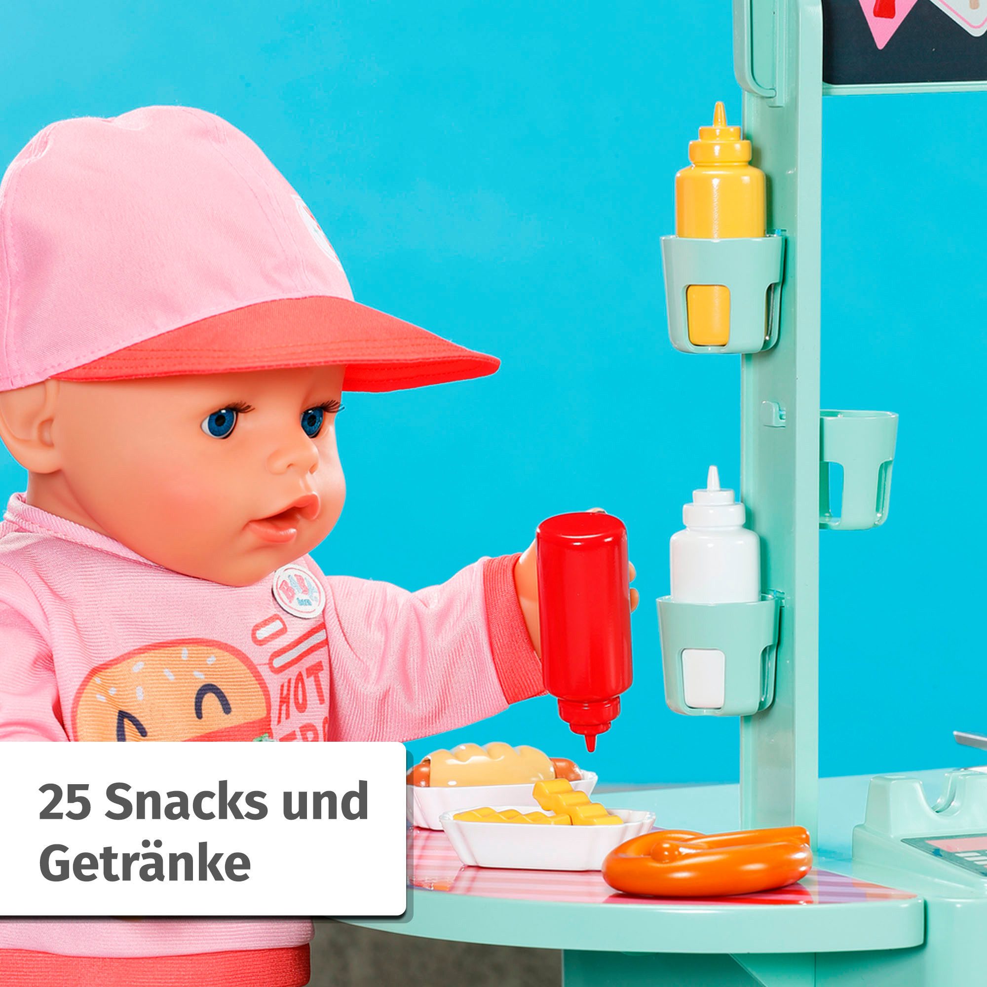 Baby Born Poppentafel Snackwinkel met geluidseffect