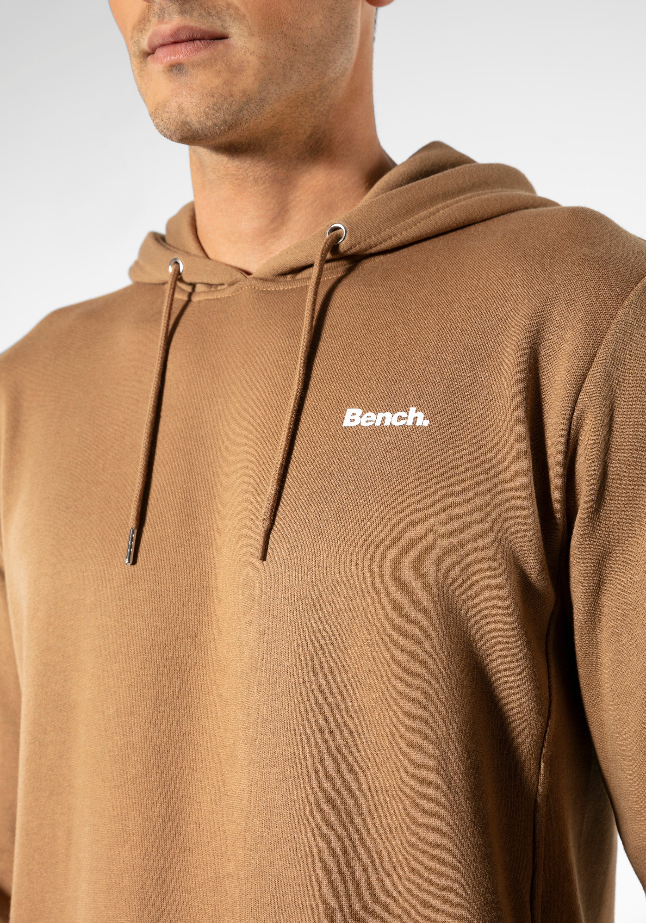 Bench. Loungewear Hoodie Sweatshirt met capuchon en zijzakken, katoenmix