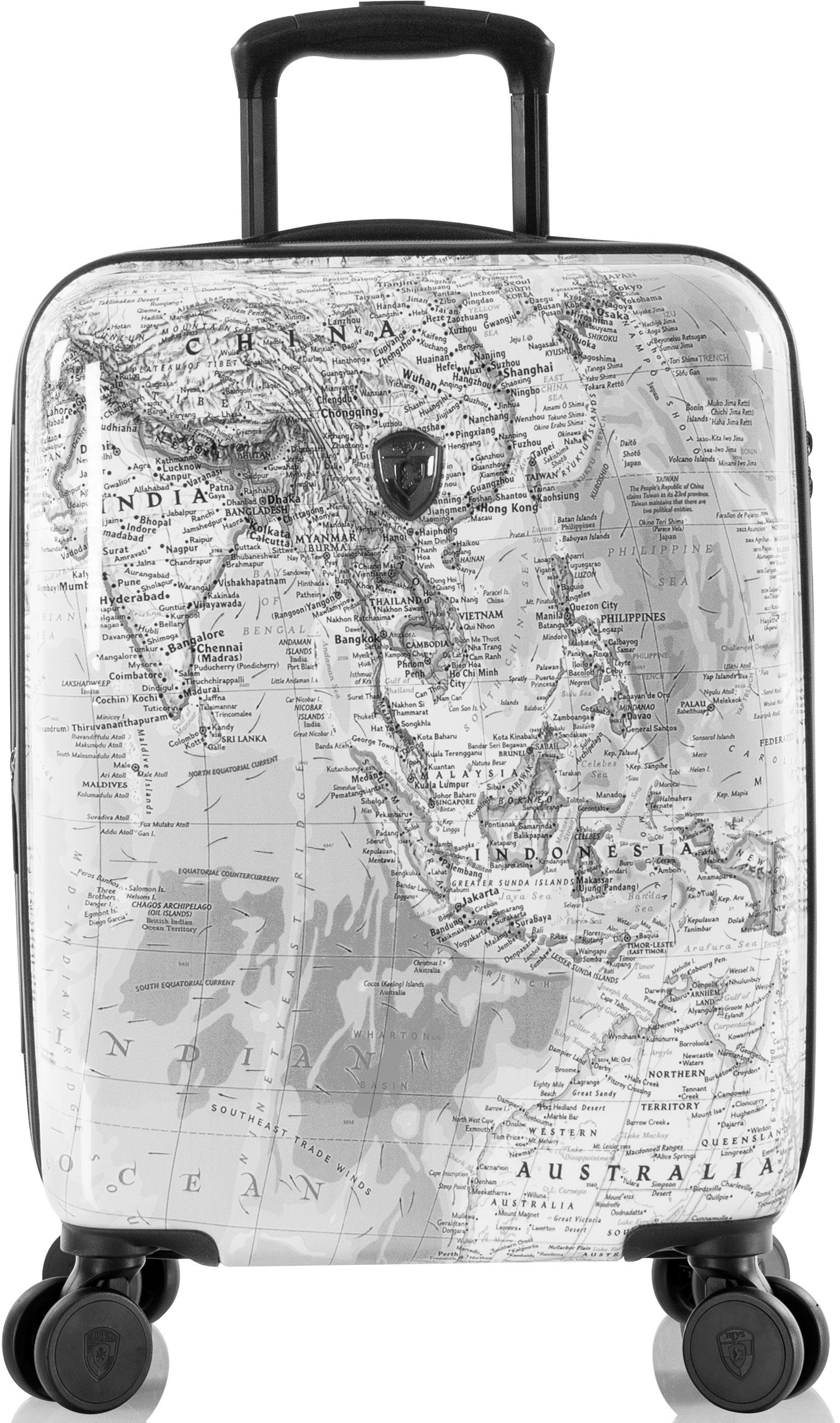 Heys Hardshell-trolley Journey 3G zwart wit 53 cm x Joachim Llambi handbagagekoffer reisbagage