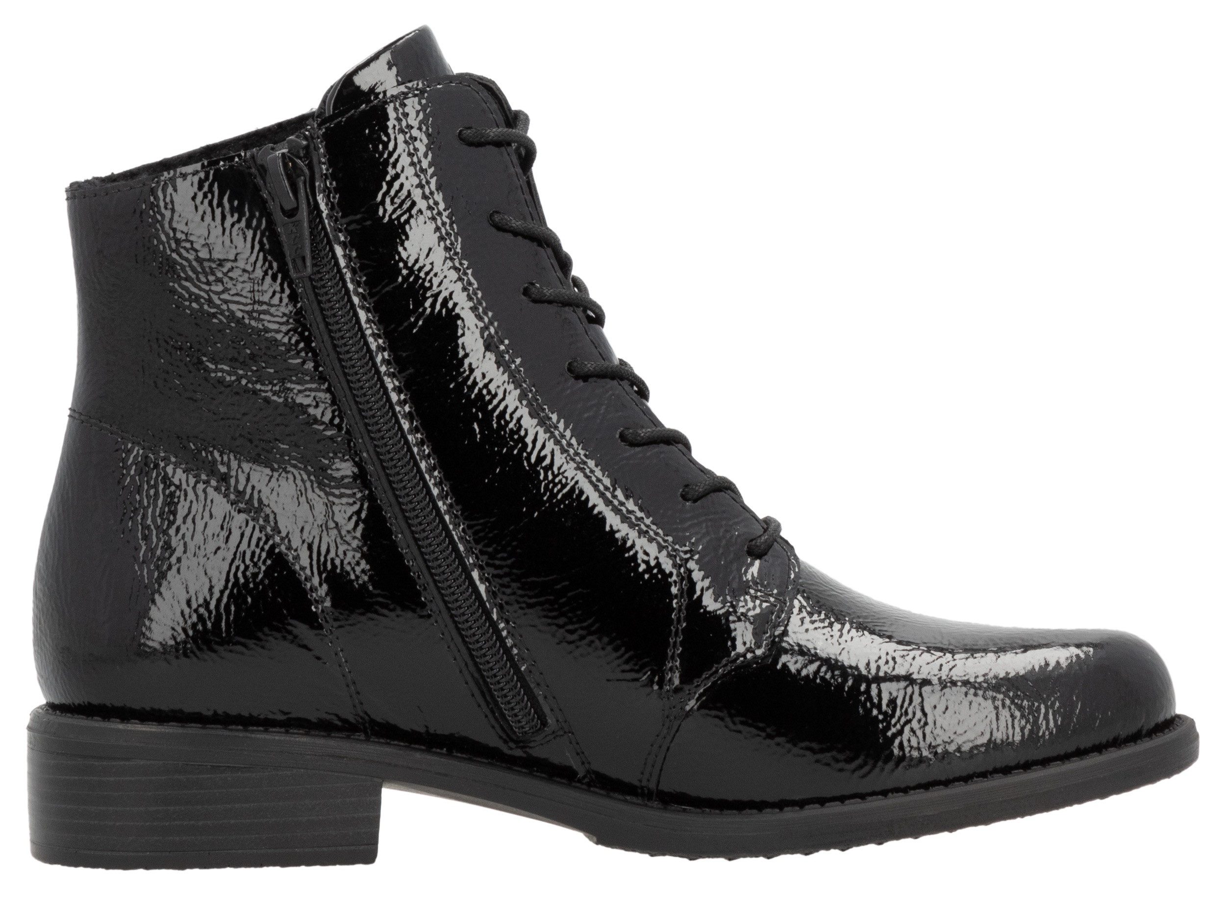 Remonte Veterlaarsjes blokhak, business schoen, laarzen met logo-embossing aan de hiel