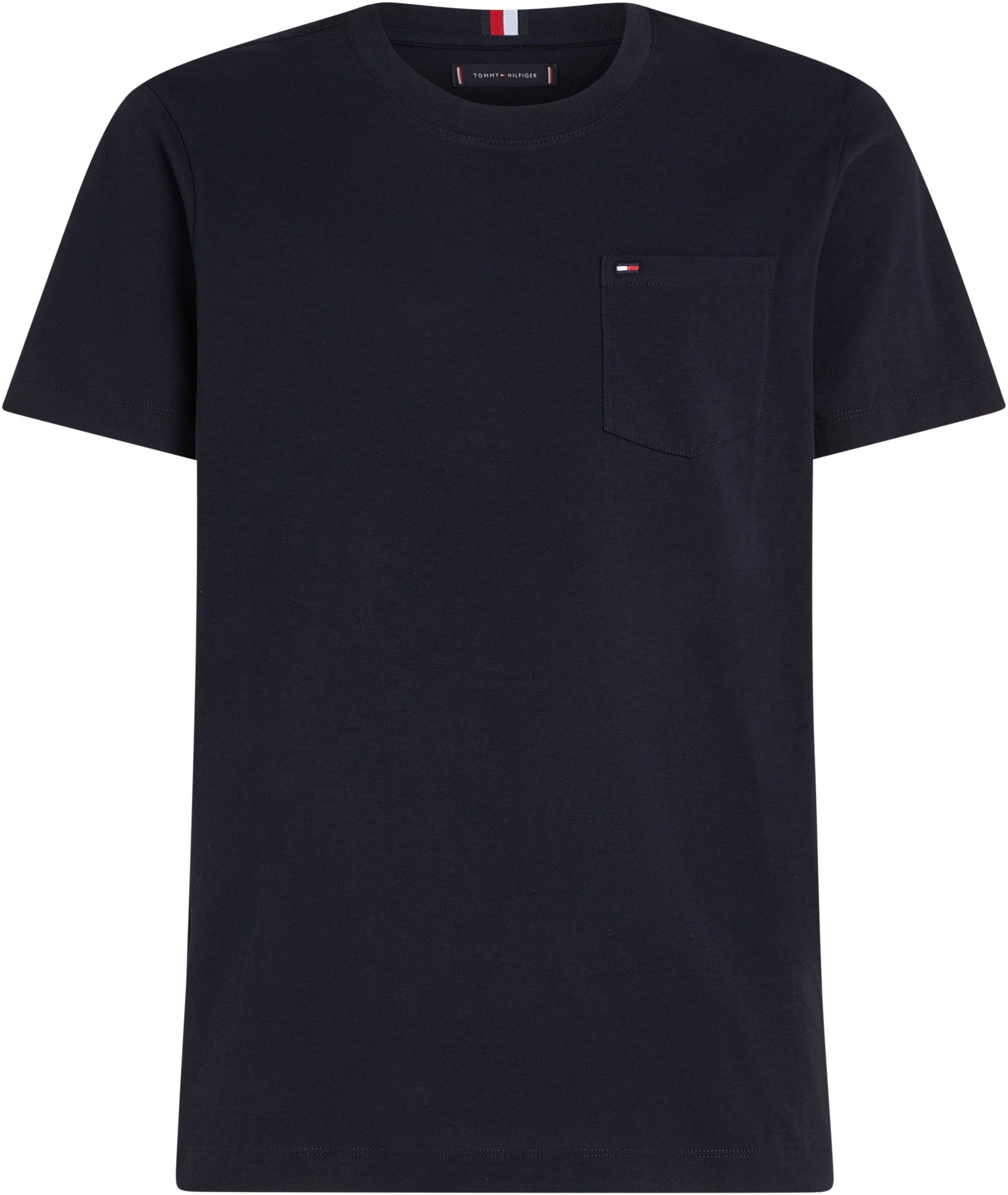 Tommy Hilfiger Big & Tall regular fit T-shirt Plus Size met logo desert sky