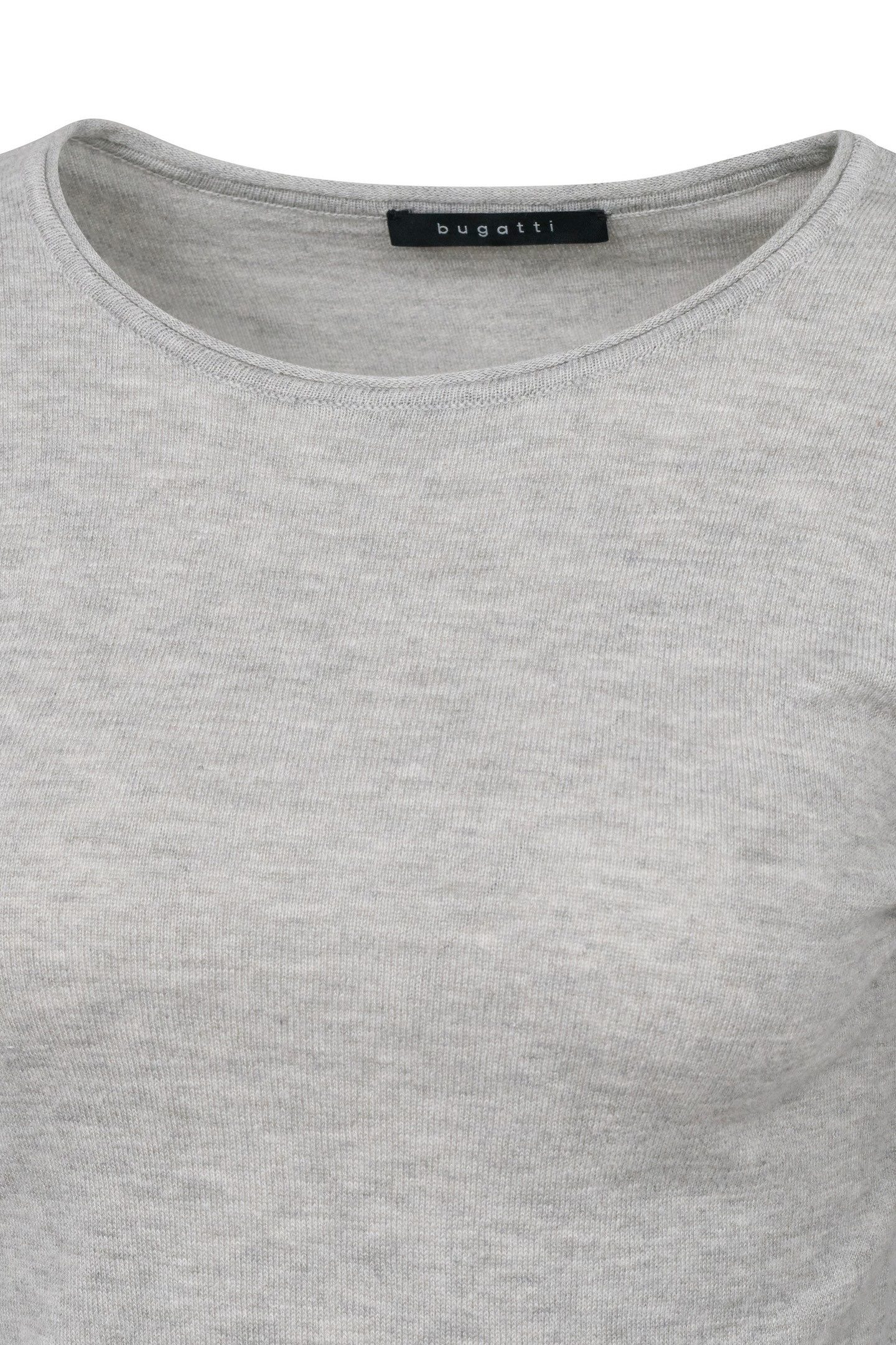 Bugatti Shirt met lange mouwen met ronde hals en lange mouwen