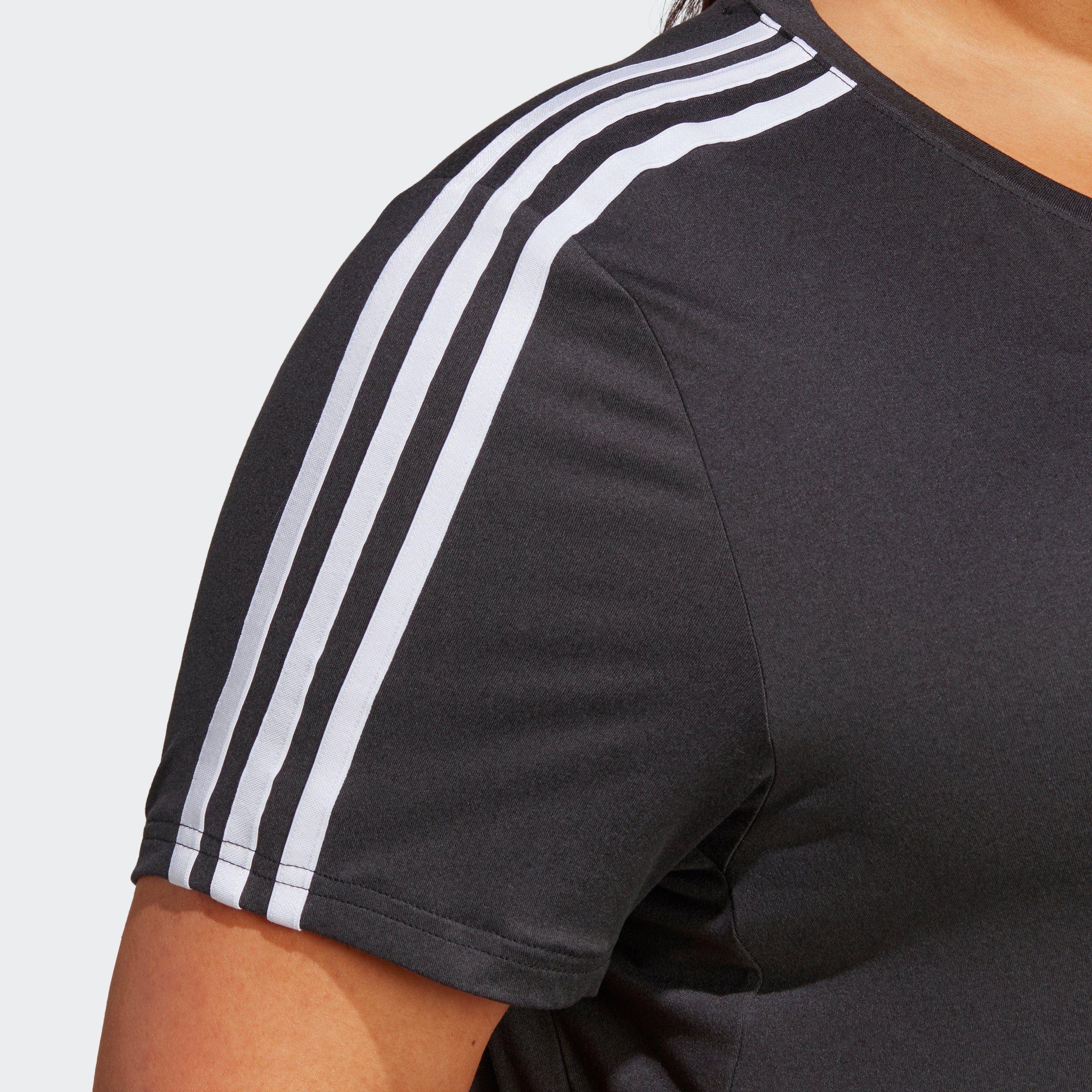 adidas Performance T-shirt AEROREADY TRAIN ESSENTIALS 3-STRIPES – GROTE MATEN