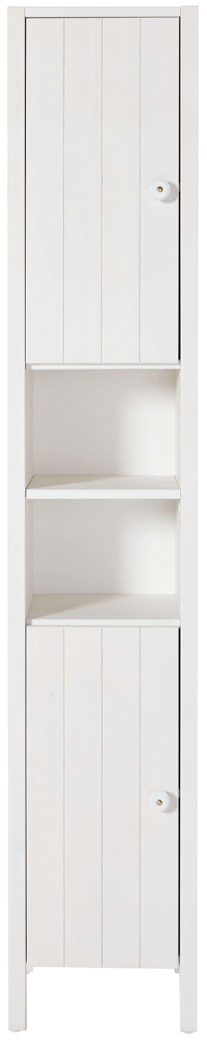Home affaire Hoge kast TINA Badkamermeubel, kast, breedte 31,5 cm, massief hout