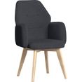 premium collection by home affaire stoel met armleuningen madison met verschillende frames te bestellen (1 stuk) blauw