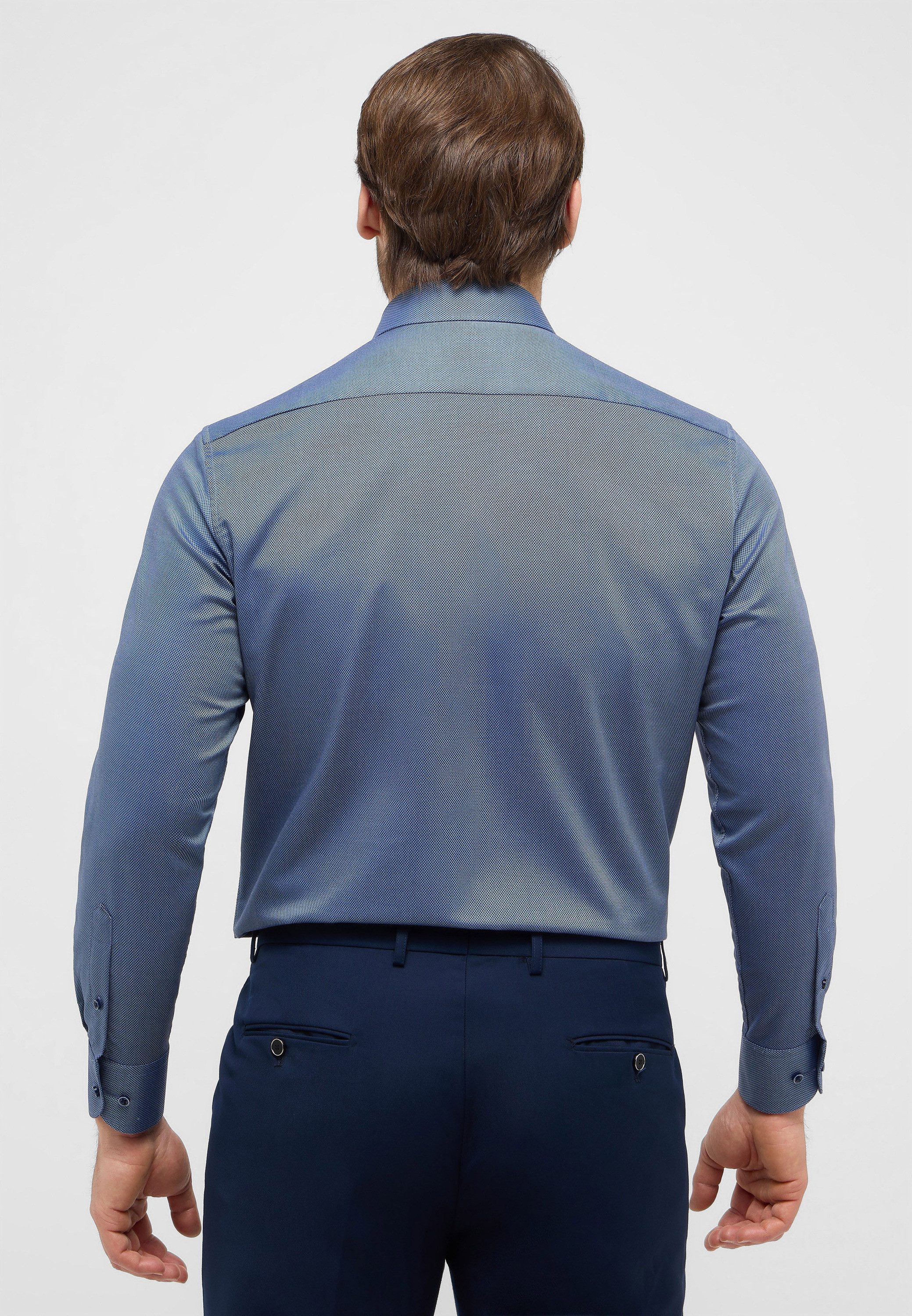 Eterna Overhemd met lange mouwen Comfort fit NON IRON (strijkvrij)