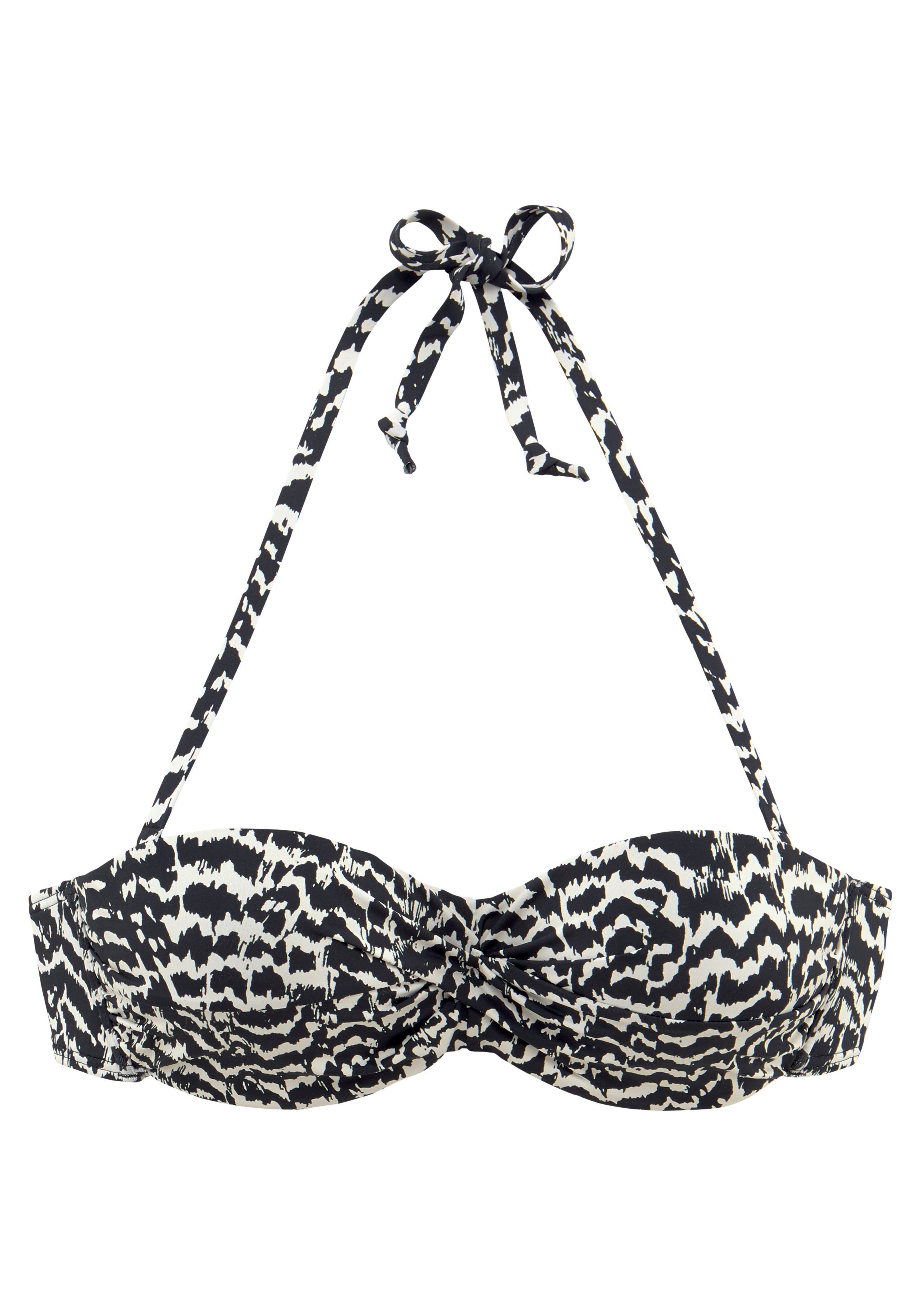 Lascana Beugelbikinitop in bandeaumodel Clara in wikkel-look