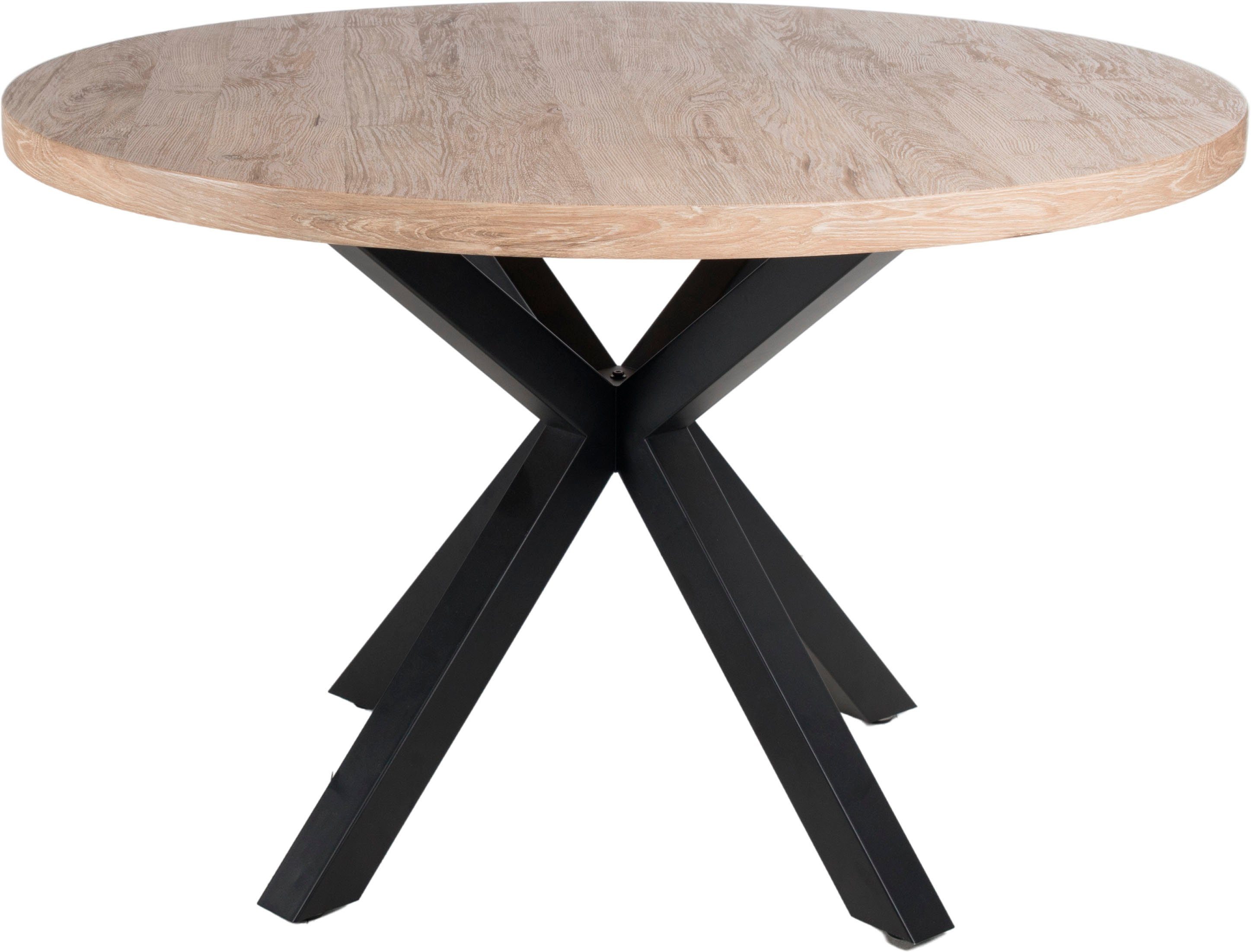 Duo Collection Eettafel Damira ronde tafel BESTSELLER Massief metalen frame, draagvermogen tot 100 kg eettafels beige