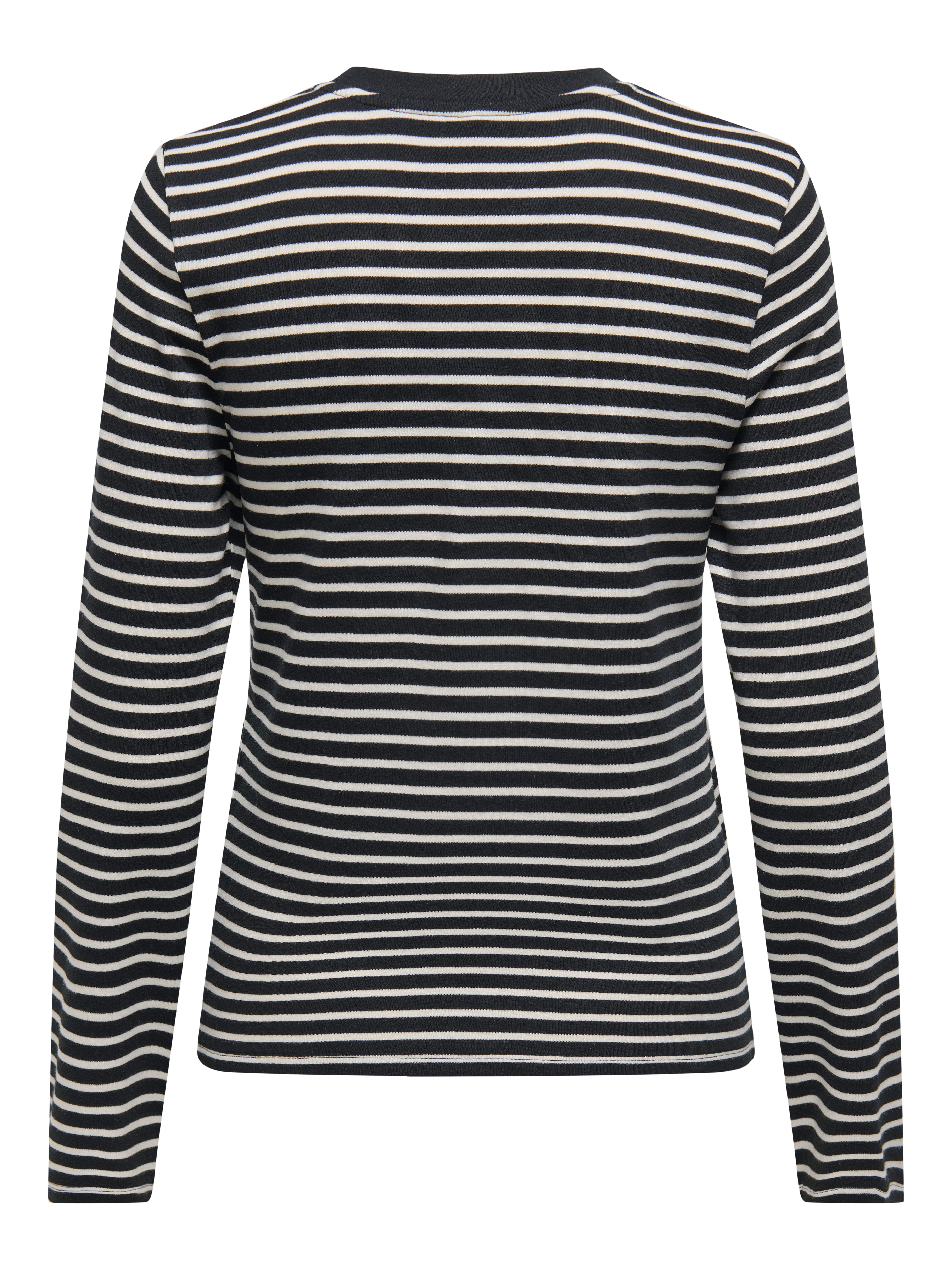 Only Shirt met lange mouwen ONLLYON L/S O-NECK TOP BOX CC JRS