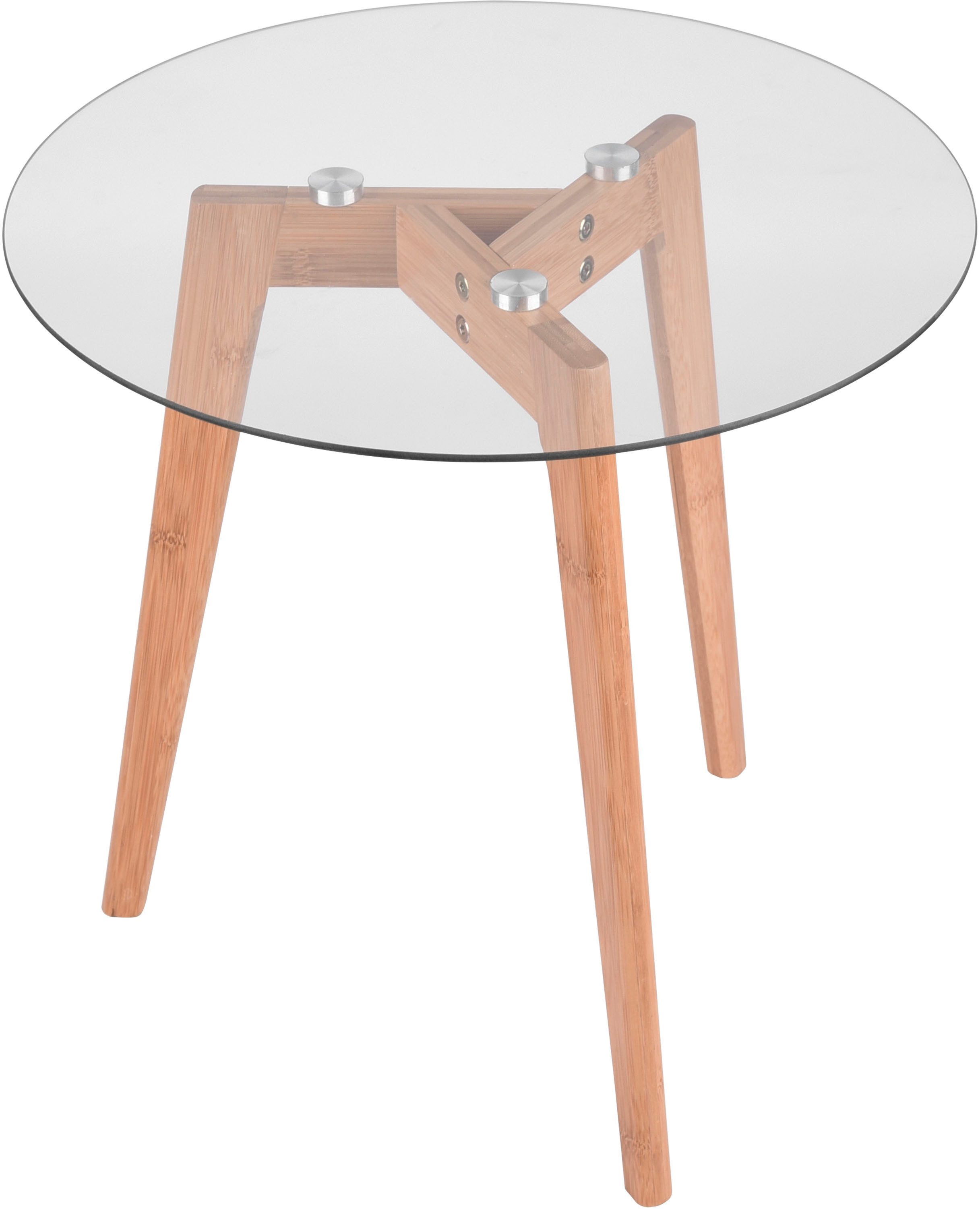 MIRRORS AND MORE Bijzettafel Charlotta Combinatie van hout en metaal (4 stuks)