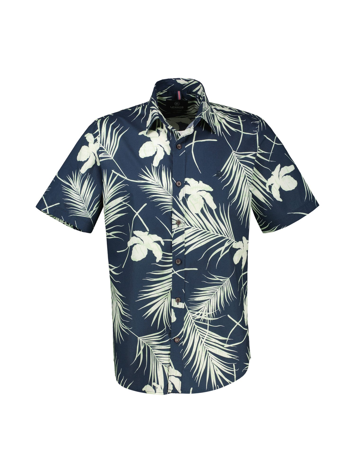 Lerros Overhemd met korte mouwen LERROS heren overhemd in grote maten, Hawaiian-stijl