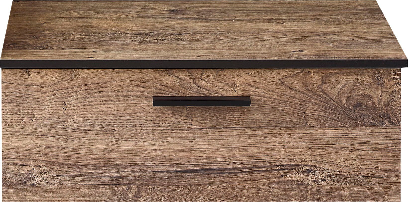 Saphir Onderkast Quickset badkast met 1 klep, inclusief afdekplaat Badkamer onderkast, eiken Ribbeck in dwarsimitatie, 71 cm breed