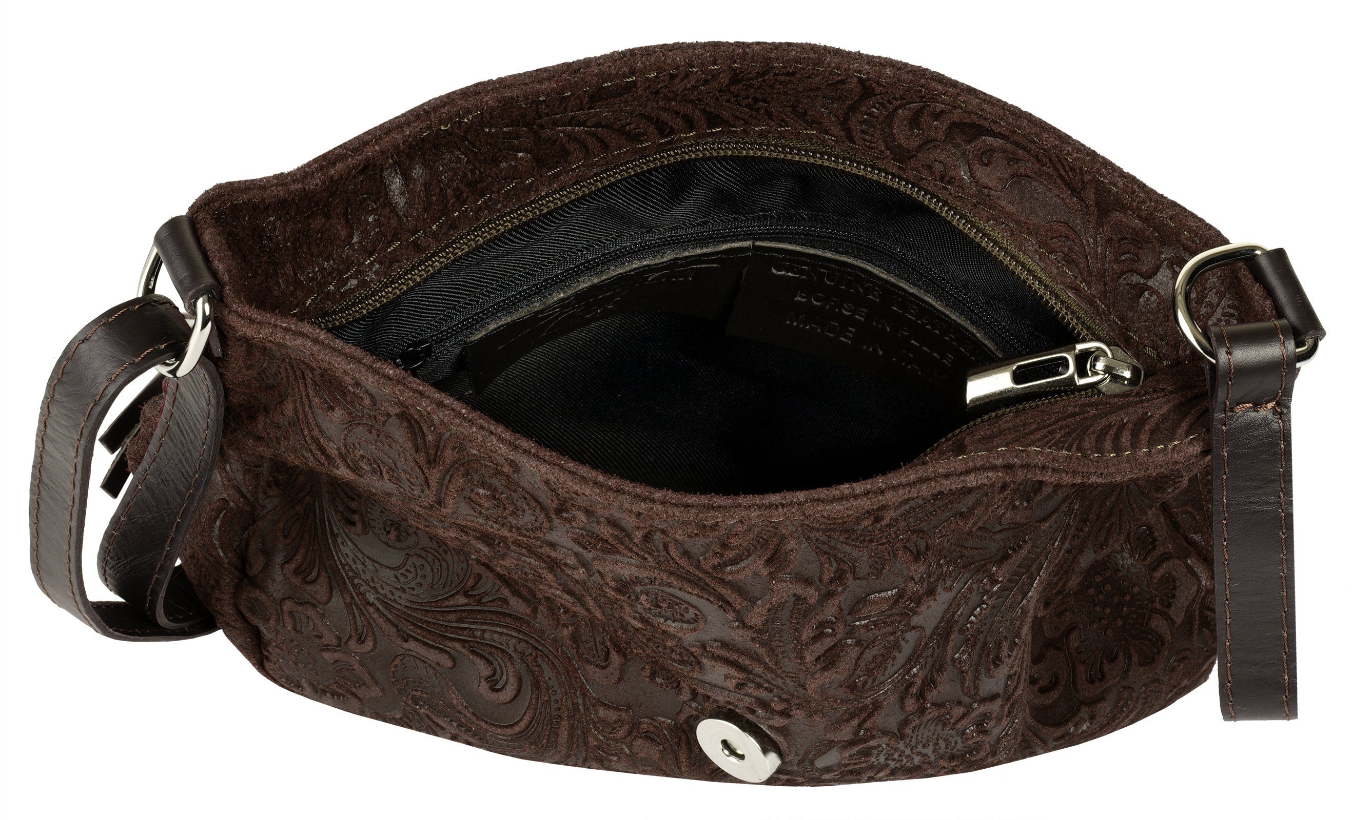 Samantha Look Schoudertas echt leer, made in italy