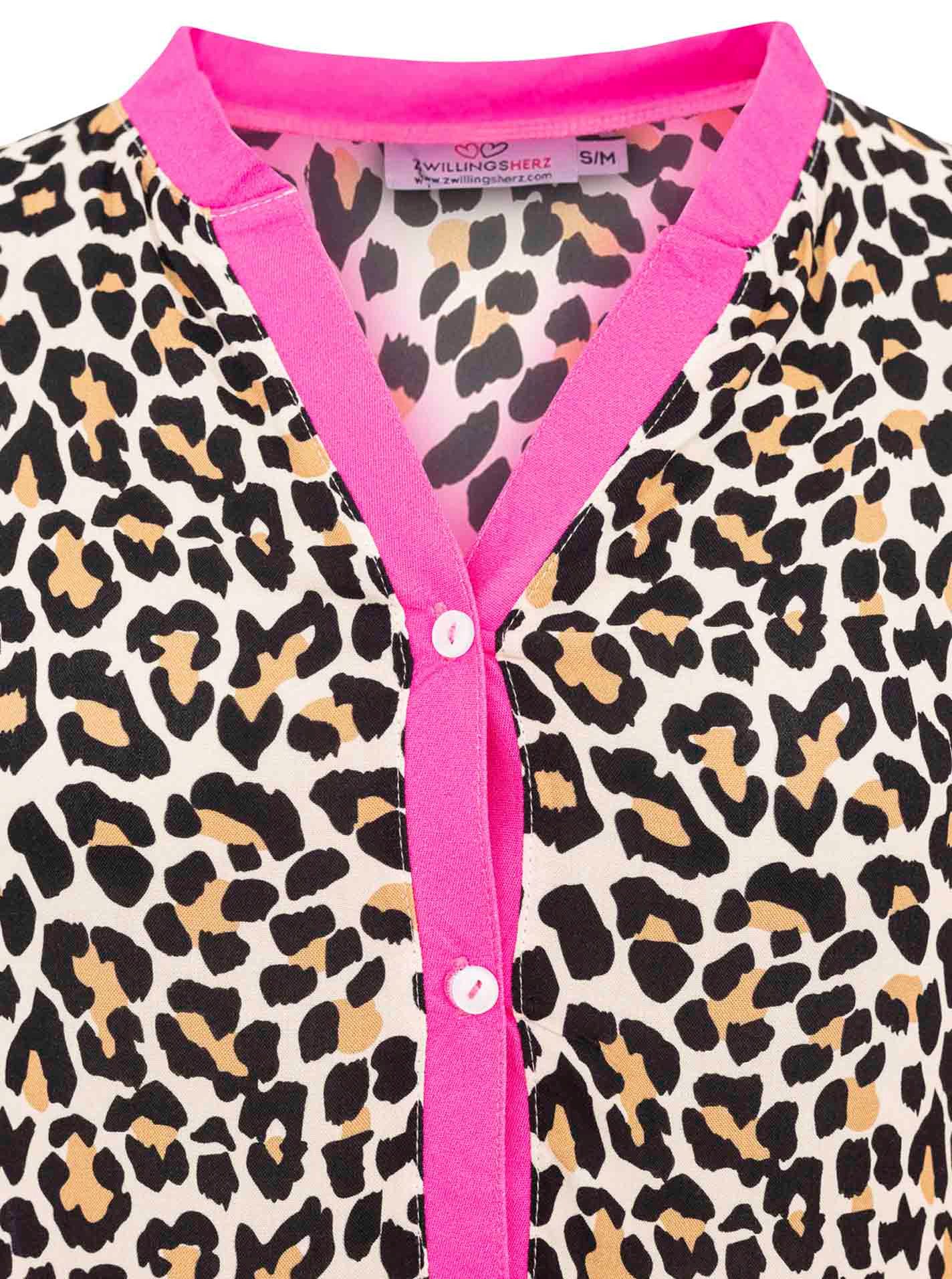 Zwillingsherz Maxi-jurk Wild Love met leo, zebra en patroonmix