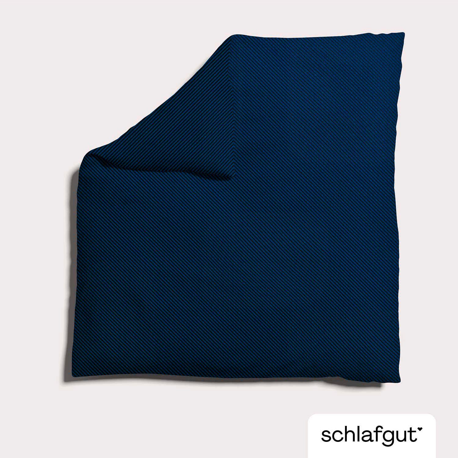Schlafgut Dekbedovertrek Woven Satin fade met fijne strepen met kleurverloop, mix & match: bijpassende kussensloop verkrijgbaar (1 stuk)