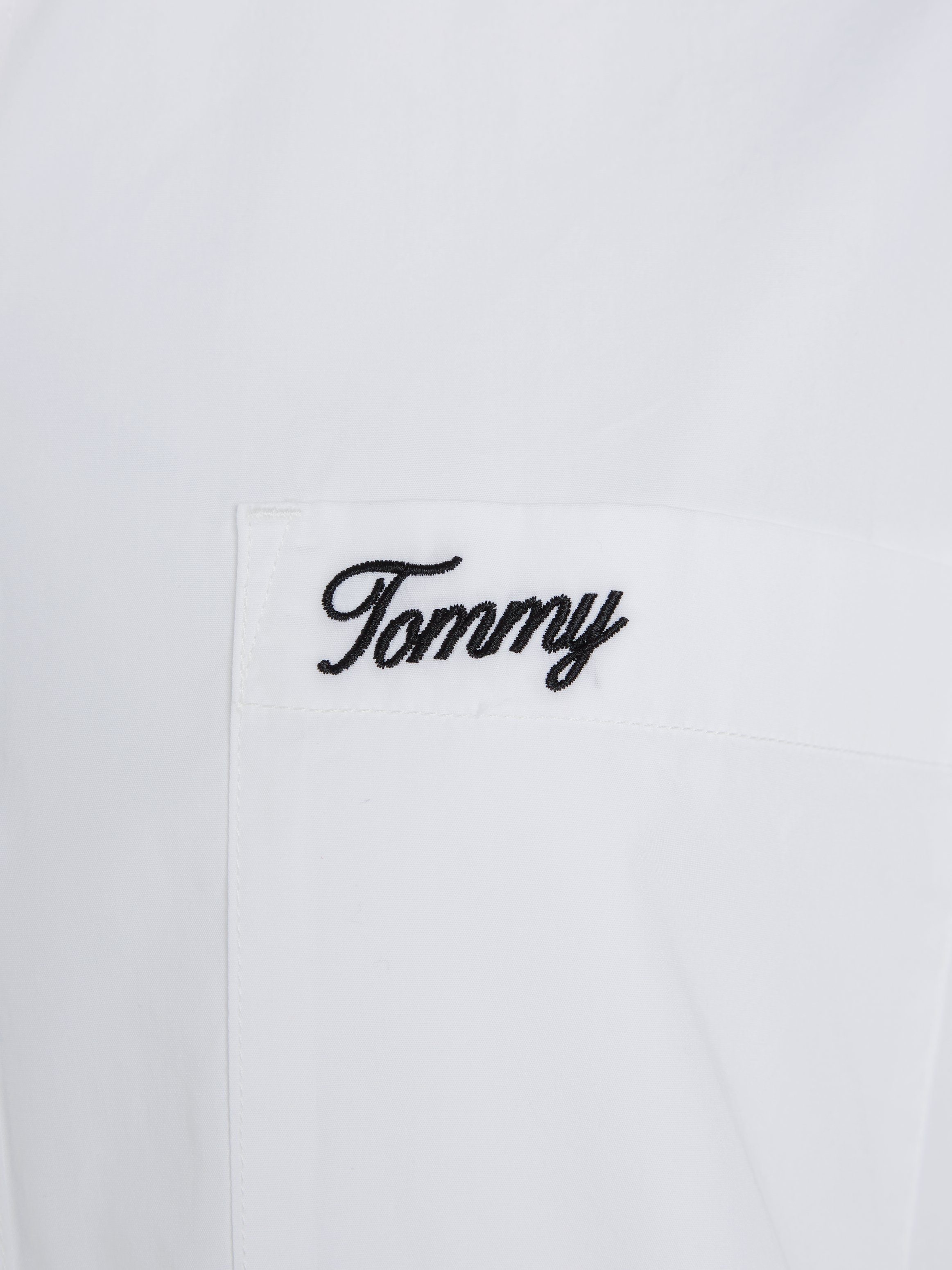 TOMMY JEANS Top TJW SP OVR SCRIPT SHIRT EXT Met Tommy Jeans-logo-opschrift