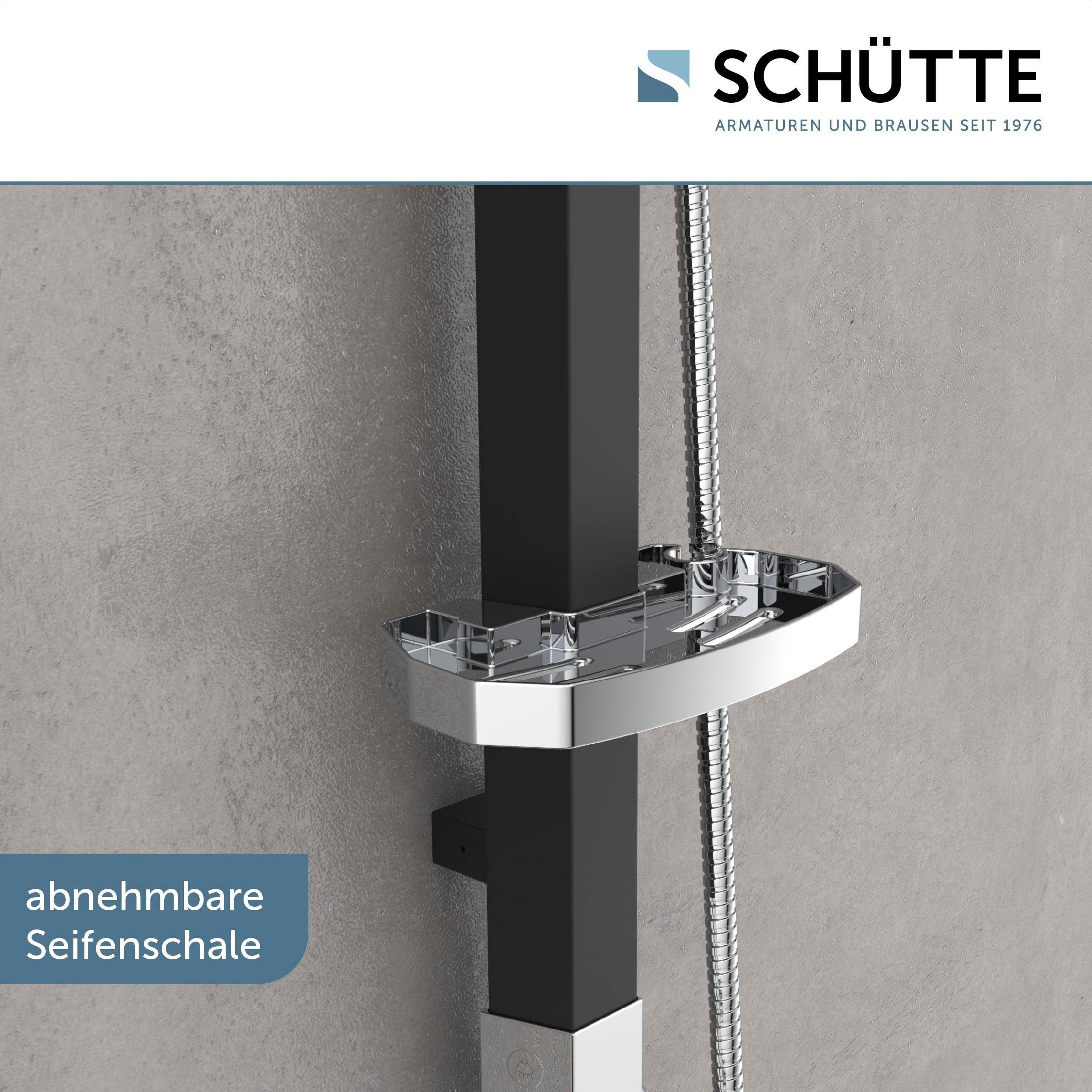 Schütte Slang en handdouche Madagaskar inclusief waterbesparende afdichting, antikalk, afneembaar zeepbakje (set)
