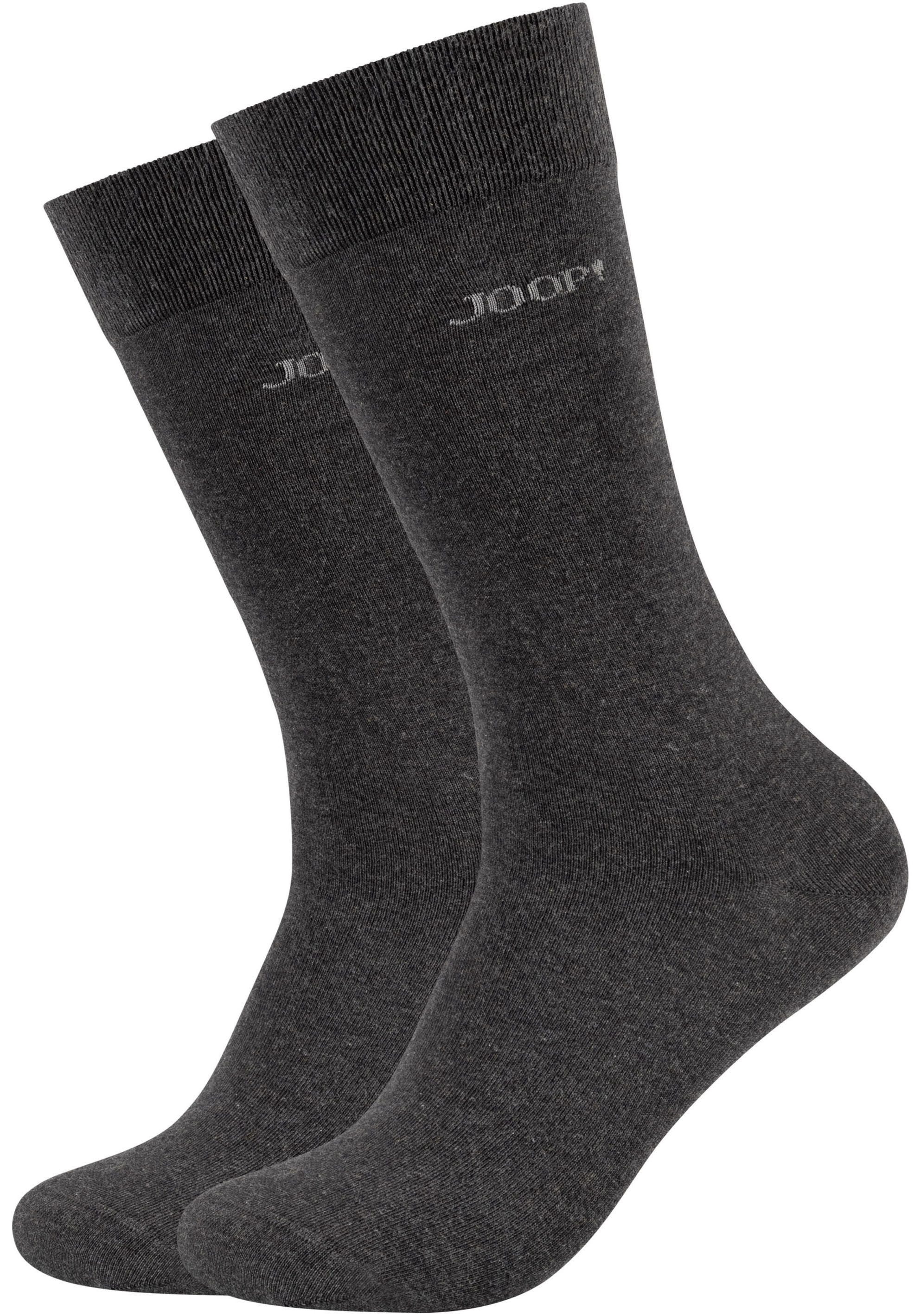 JOOP! Sokken Premium Essentials, versterkte hiel, duurzame teen (Set van 4)