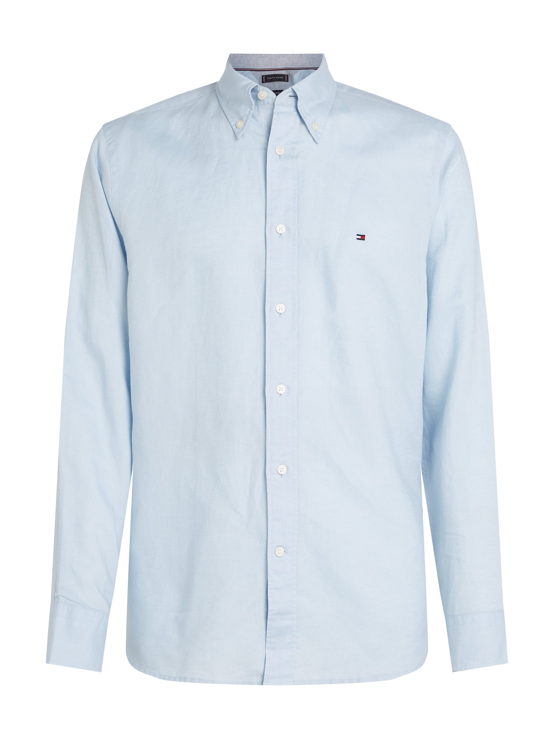 Tommy Hilfiger Overhemd met lange mouwen LINEN BLEND SOLID RF SHIRT