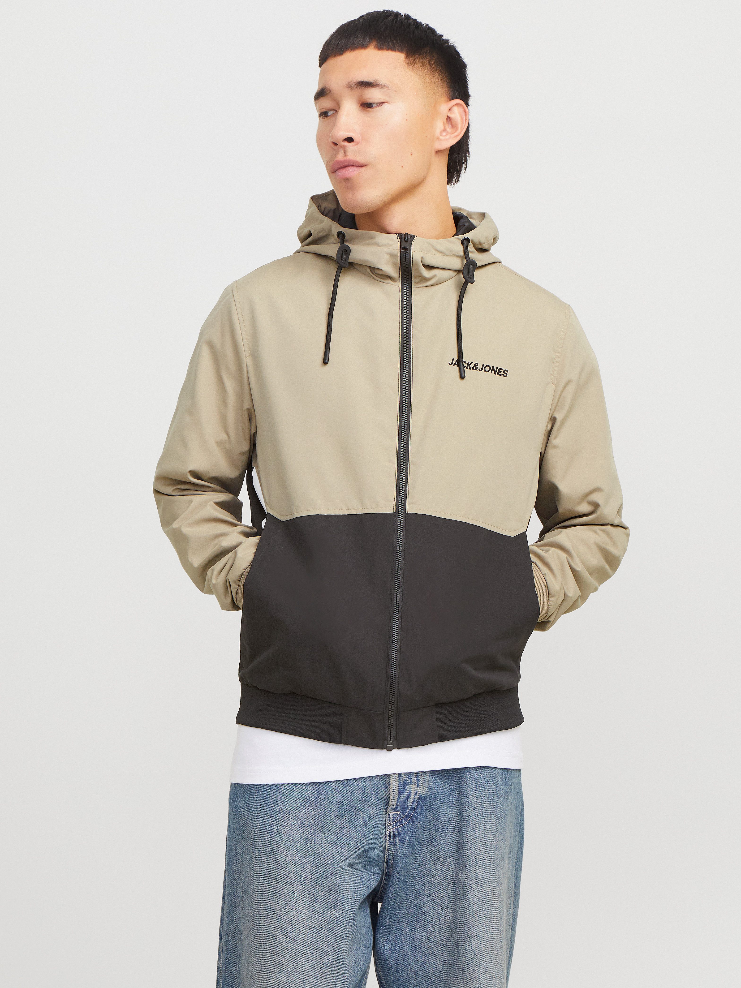 Jack & Jones Blouson JJERUSH HOOD BOMBER NOOS heren jassen maat S groen