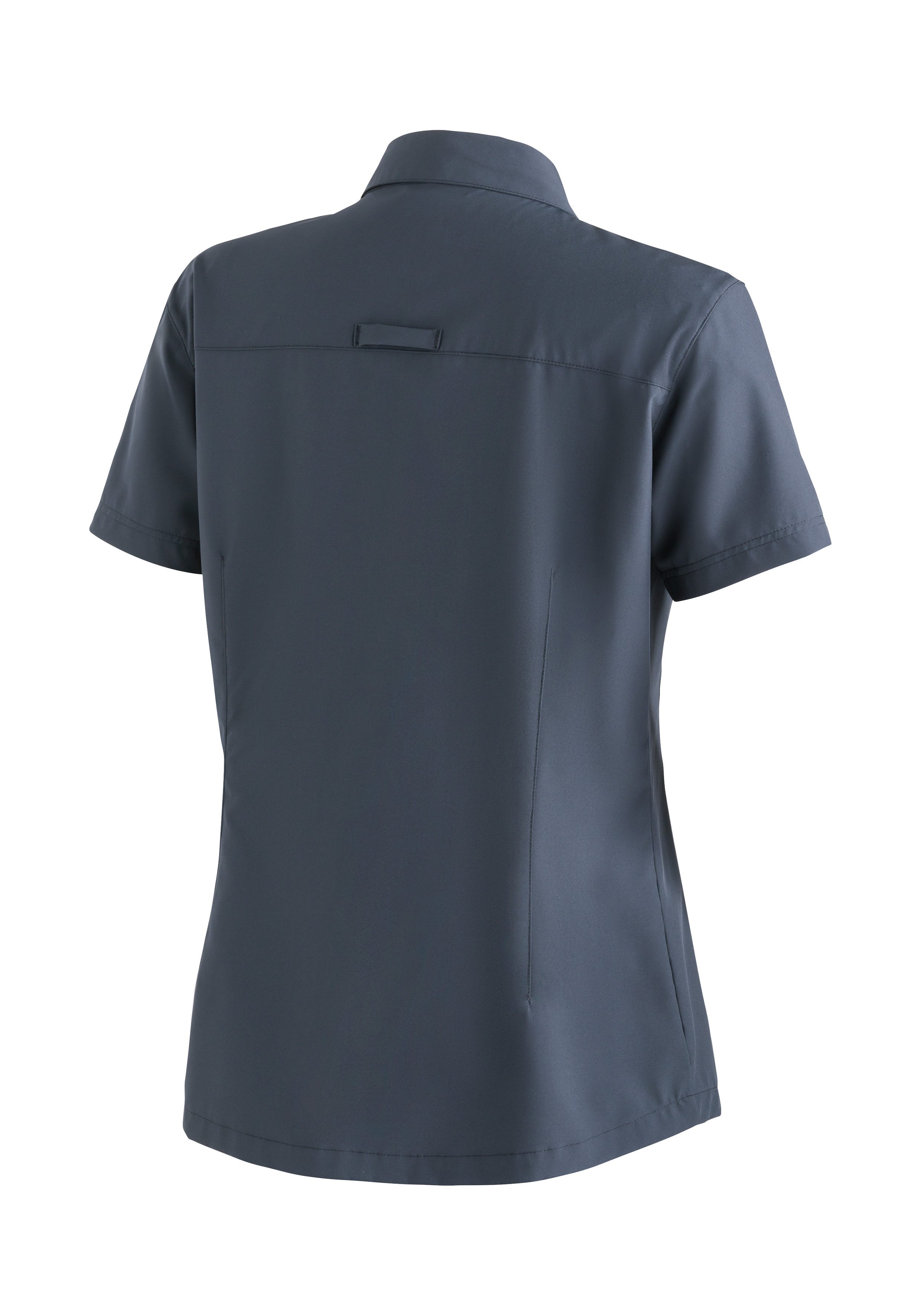Maier Sports Functionele blouse Magos S/S W Dames blouse, ademend vrijetijdshirt, taillering