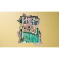 conni oberkircher´s wandfolie 3 d sticker beton venice alley - veneti waterweg, vakantie, itali, adria multicolor