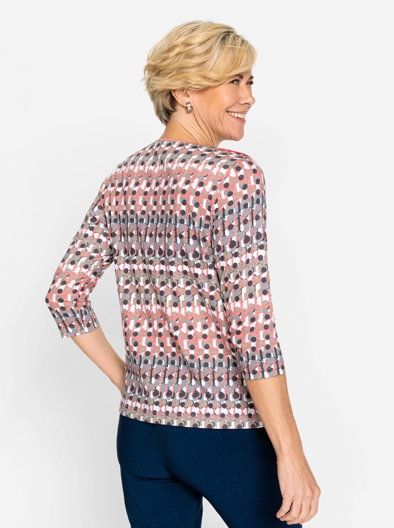 Classic Shirt met ronde hals Shirt (1-delig)