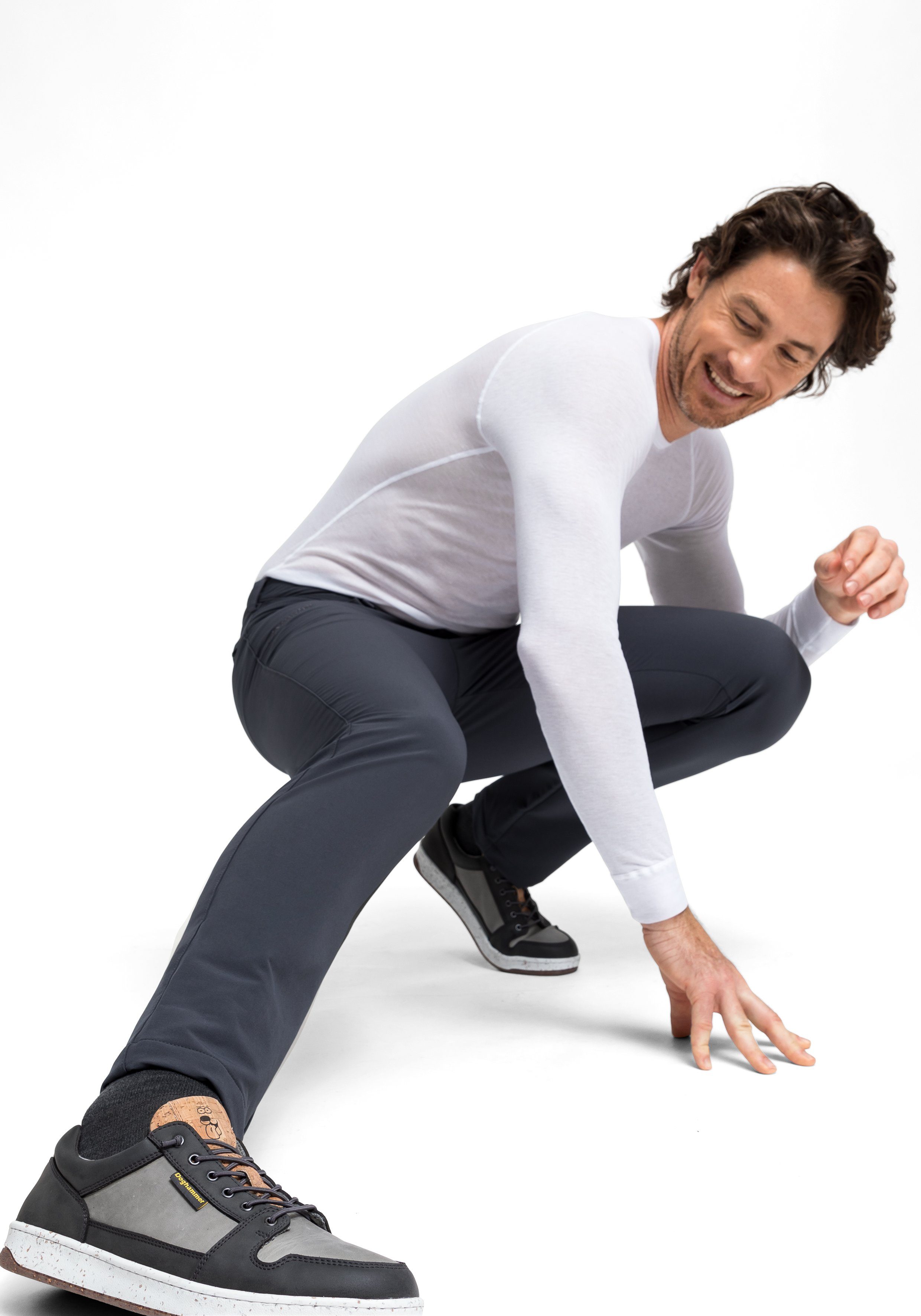 Maier Sports Functionele broek CHARLES Heren outdoorbroek, elastische broek met fleece binnenkant, regular fit