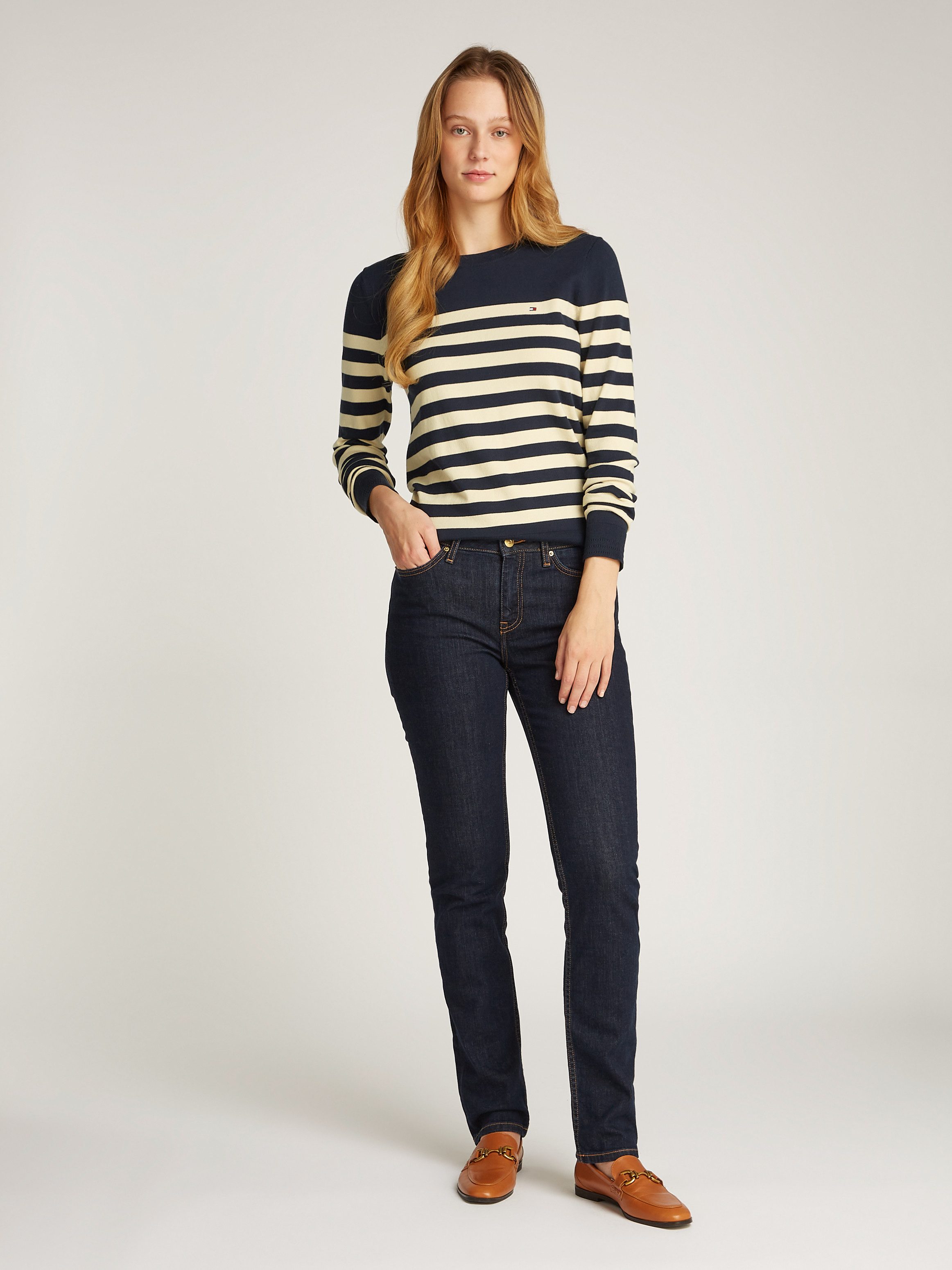 Tommy Hilfiger Trui met ronde hals CO JERSEY STITCH LS C-NK SWT