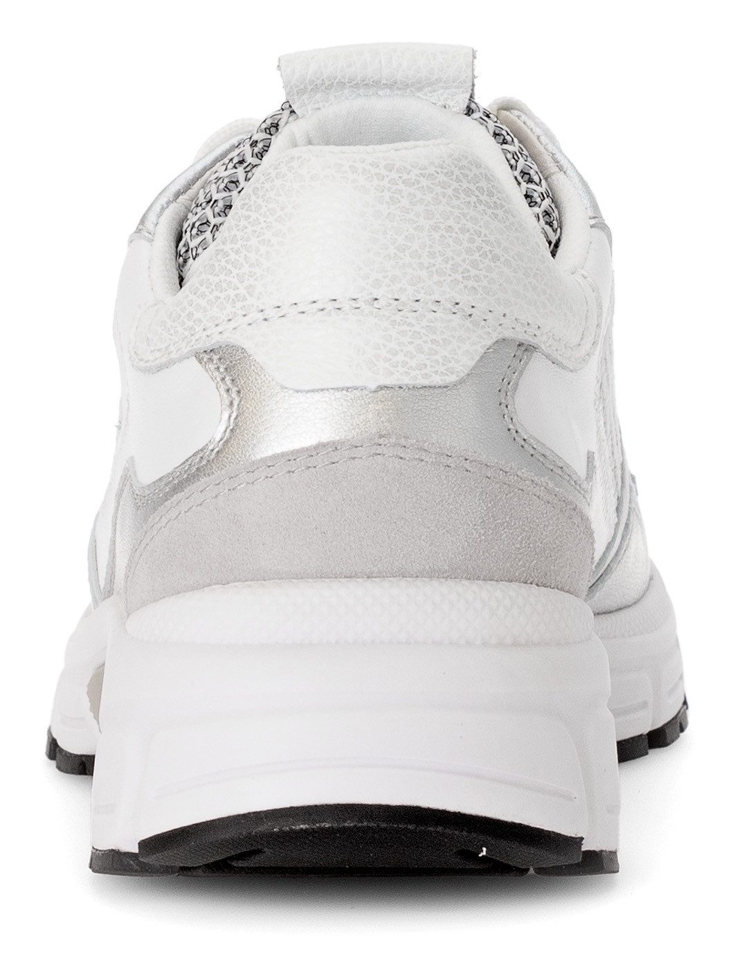 Gabor Sneakers met sleehak Florence , vrijetijdsschoen, lage schoen, veterschoen, contrastafwerking, breedte g (=breed)