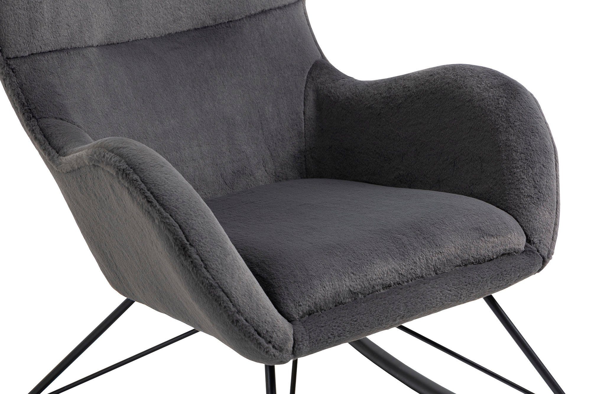 SalesFever Schommelstoel in lammy-look