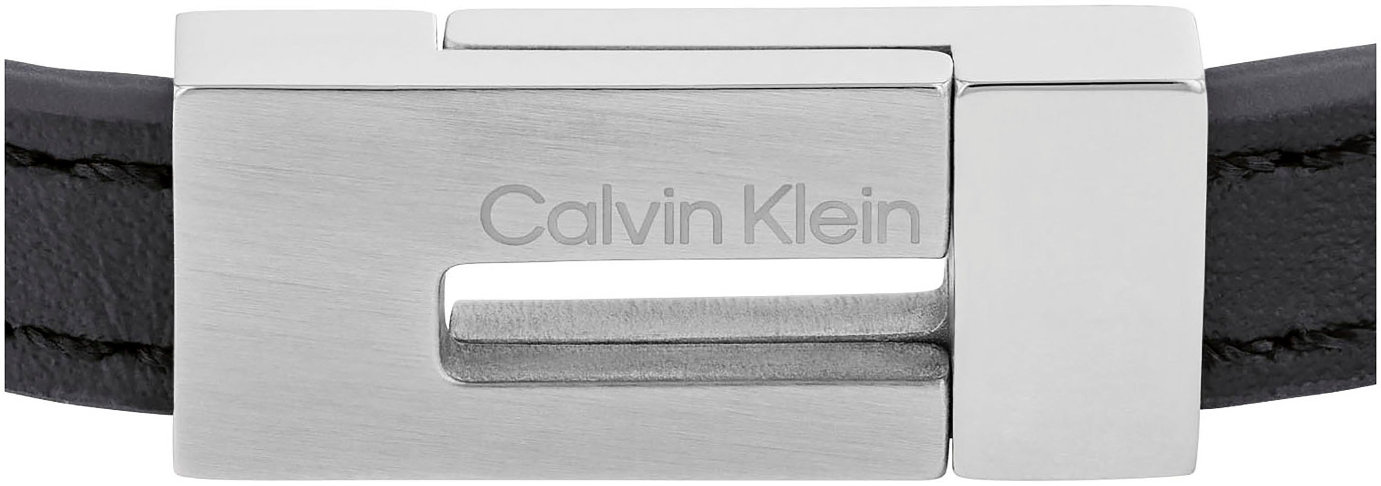 Calvin Klein Leren armband CK EXPOSED, 35100020, 35100021