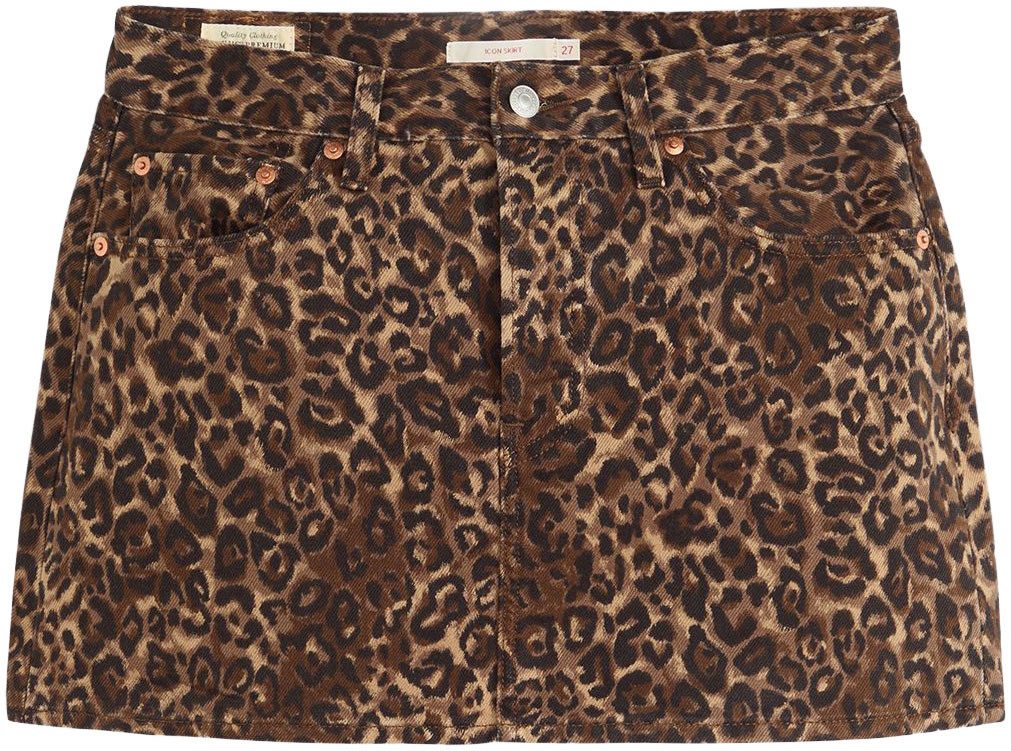 Levi's® Jeans rok ICON SKIRT met used-effecten en rafelige randen