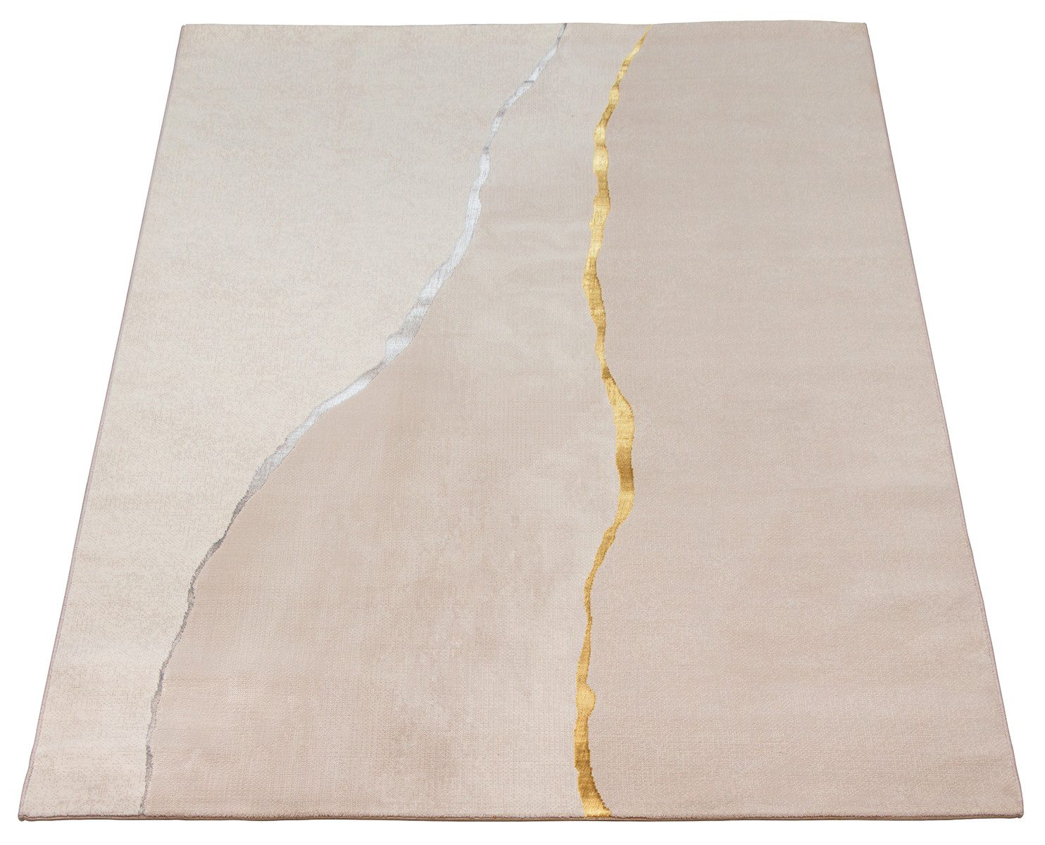 The carpet Vloerkleed Mila moderne woonkamer tapijt met elegant glanzende pool
