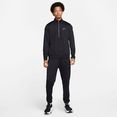 nike sportswear trainingspak sport essentials men's poly-knit track suit (set, 2-delig) zwart