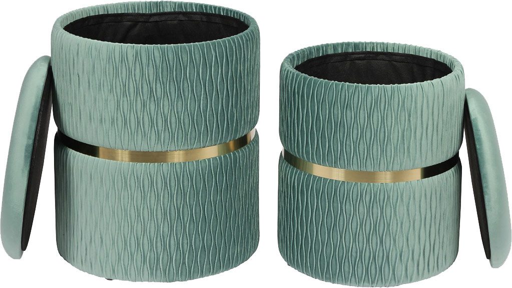 Kayoom Hocker Kruk Zora 425 2-delige set, praktische en verborgen opbergruimte (set, 2 stuks)