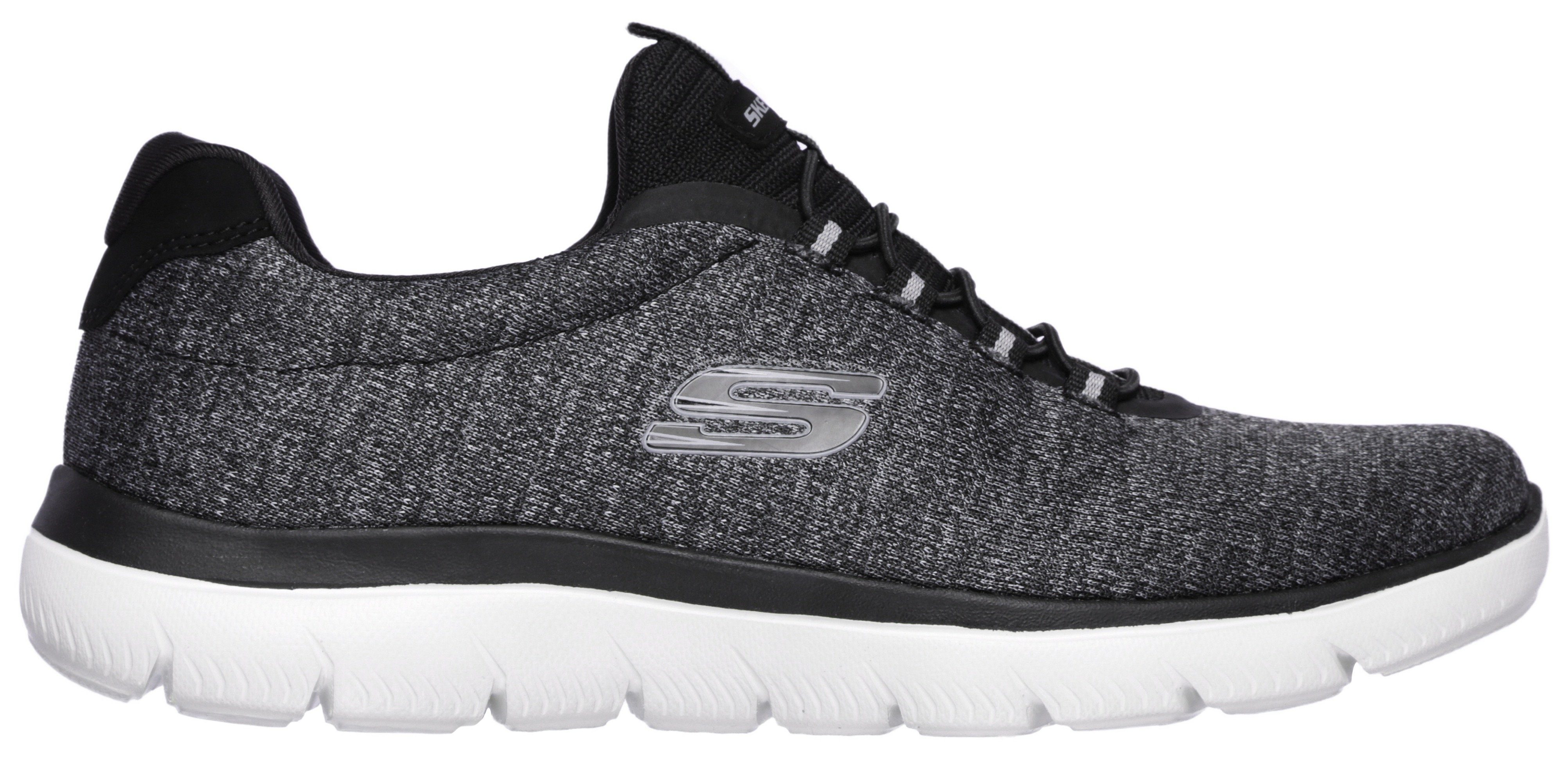 Skechers Slip-on sneakers Summits Slipper, vrijetijdsschoen in comfortabele schoenwijdte
