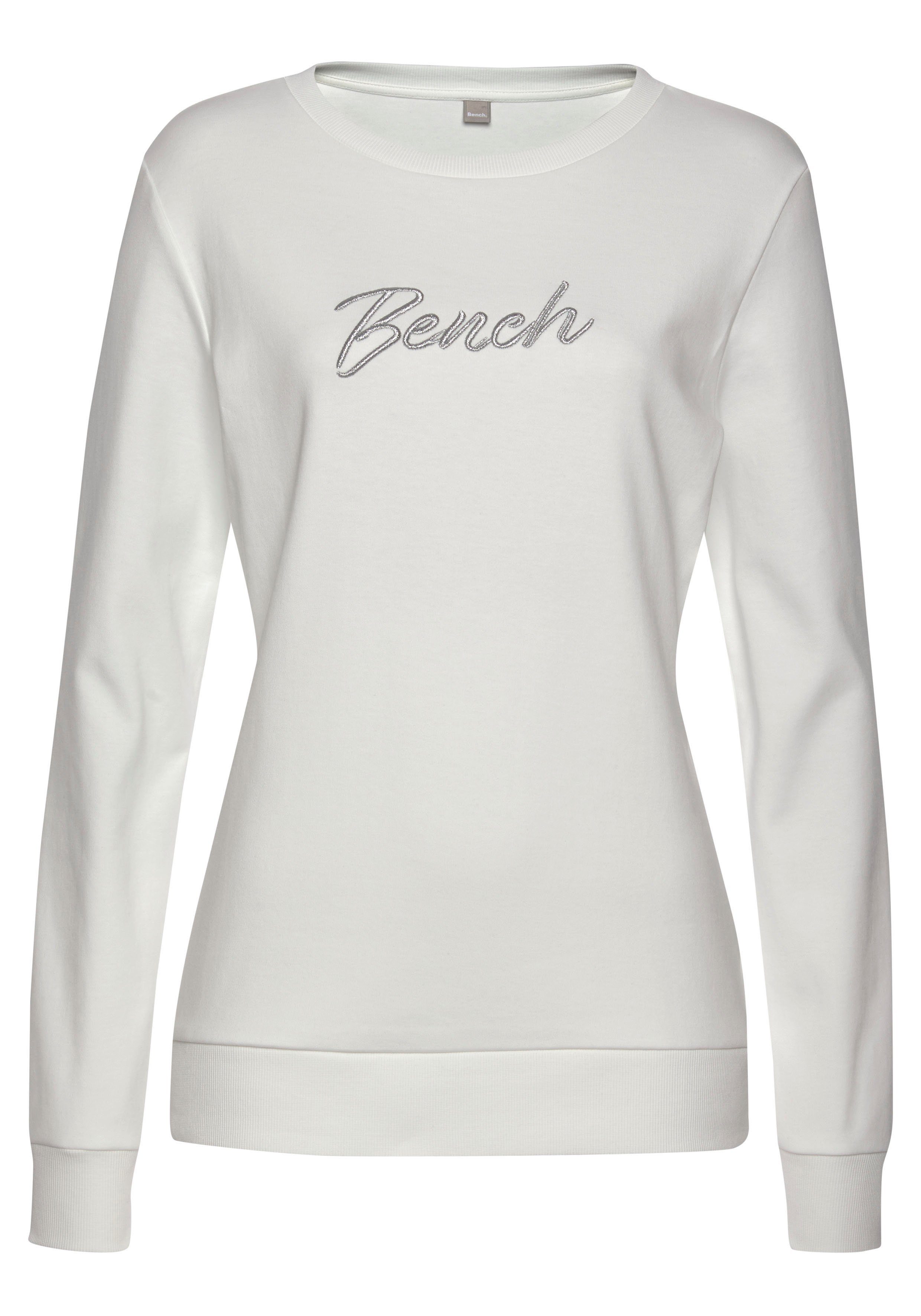Bench. Loungewear Sweatshirt Loungeshirt met geborduurd logo, loungewear