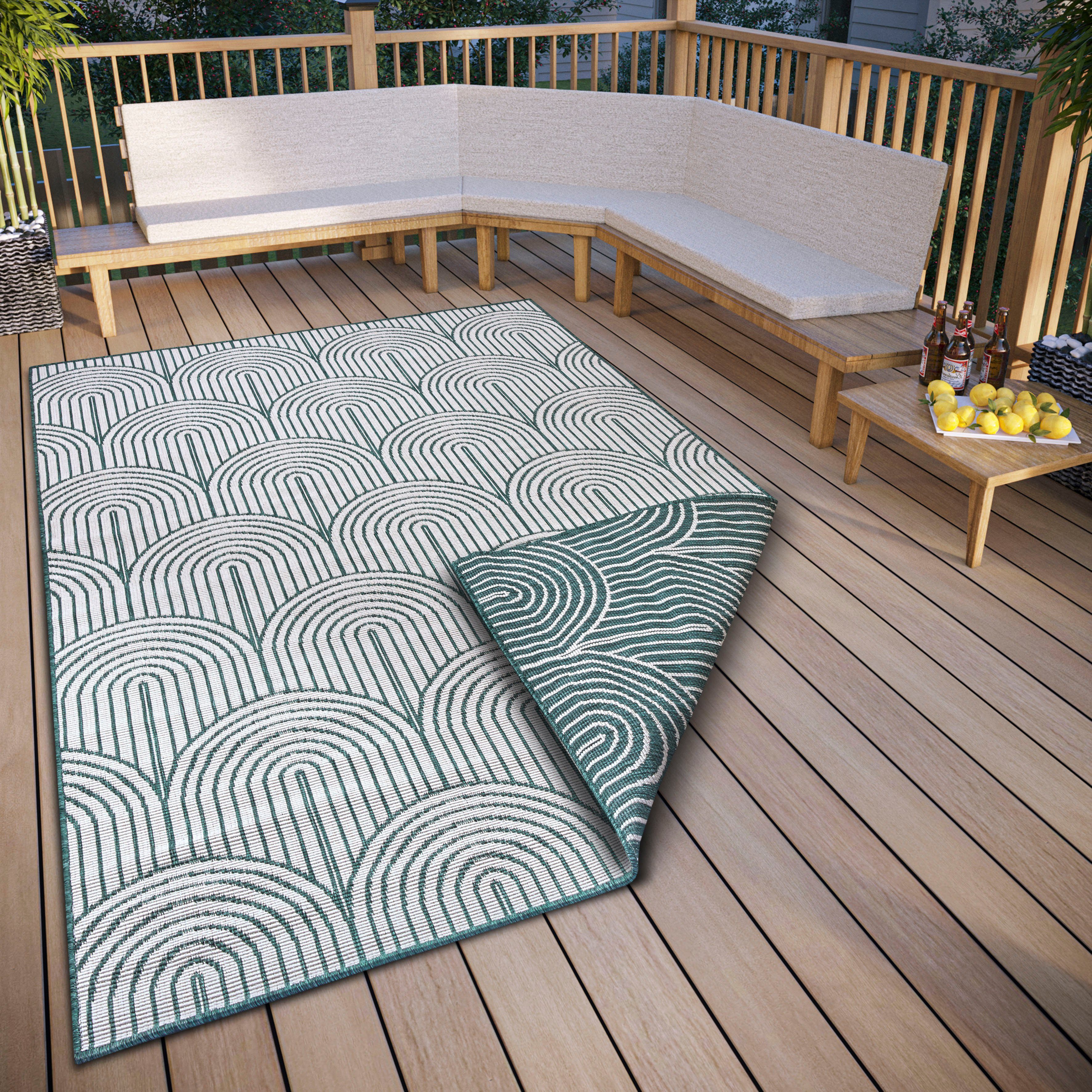 HANSE Home Outdoorkleed Pangli, omkeerbaar tapijt In- & outdoor, vloerkleed, weerbestendig, balkon, tuin, woonkamer, modern buitenkleden maat 200 cm